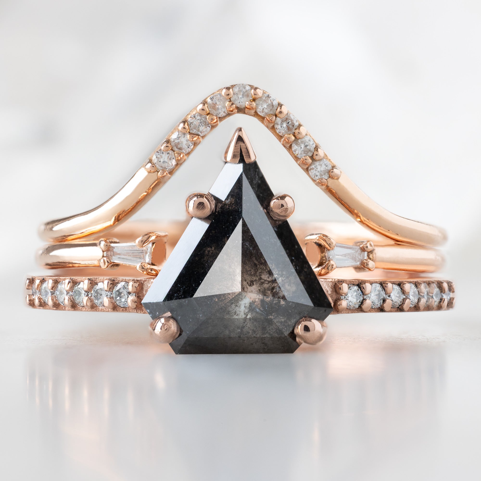 buy:white-diamond-pave-peak-stacking-band-14k-or-18k-yellow-gold,open-cuff-baguette-white-diamond-stacking-band-14k-or-18k-yellow-gold,the-willow-ring-1-19ct-shield-black-diamond-in-14k-rose-gold