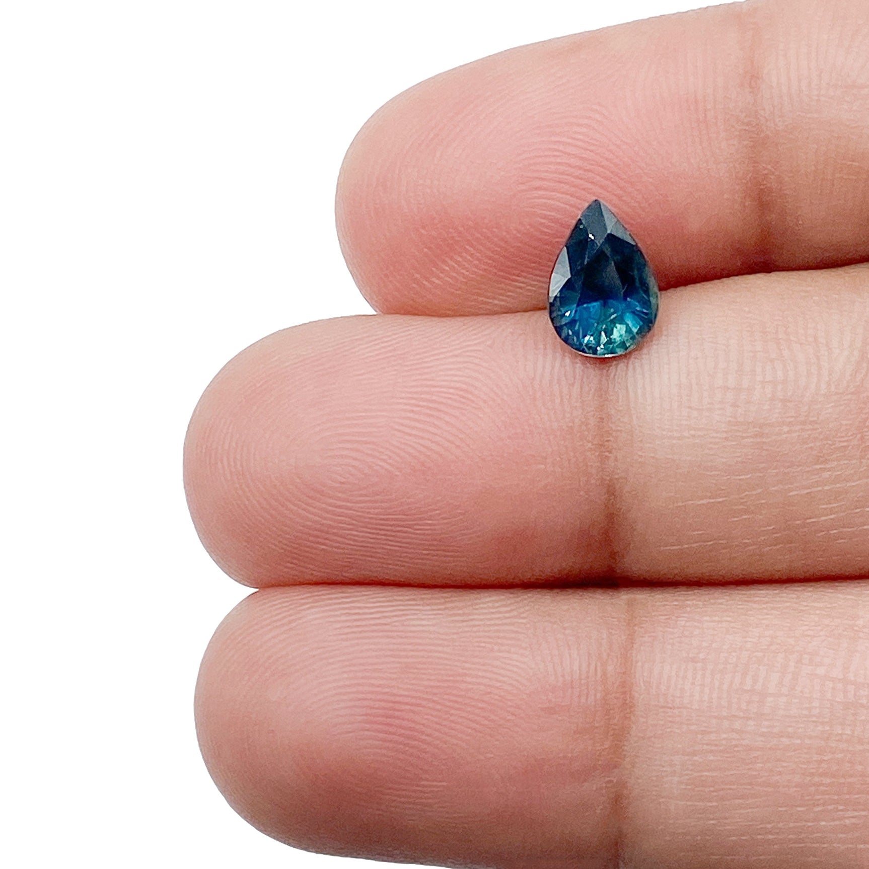 Gemstone Vault Montana Sapphire 1.03ct | Brilliant Cut Pear Shape Blue Montana Sapphire