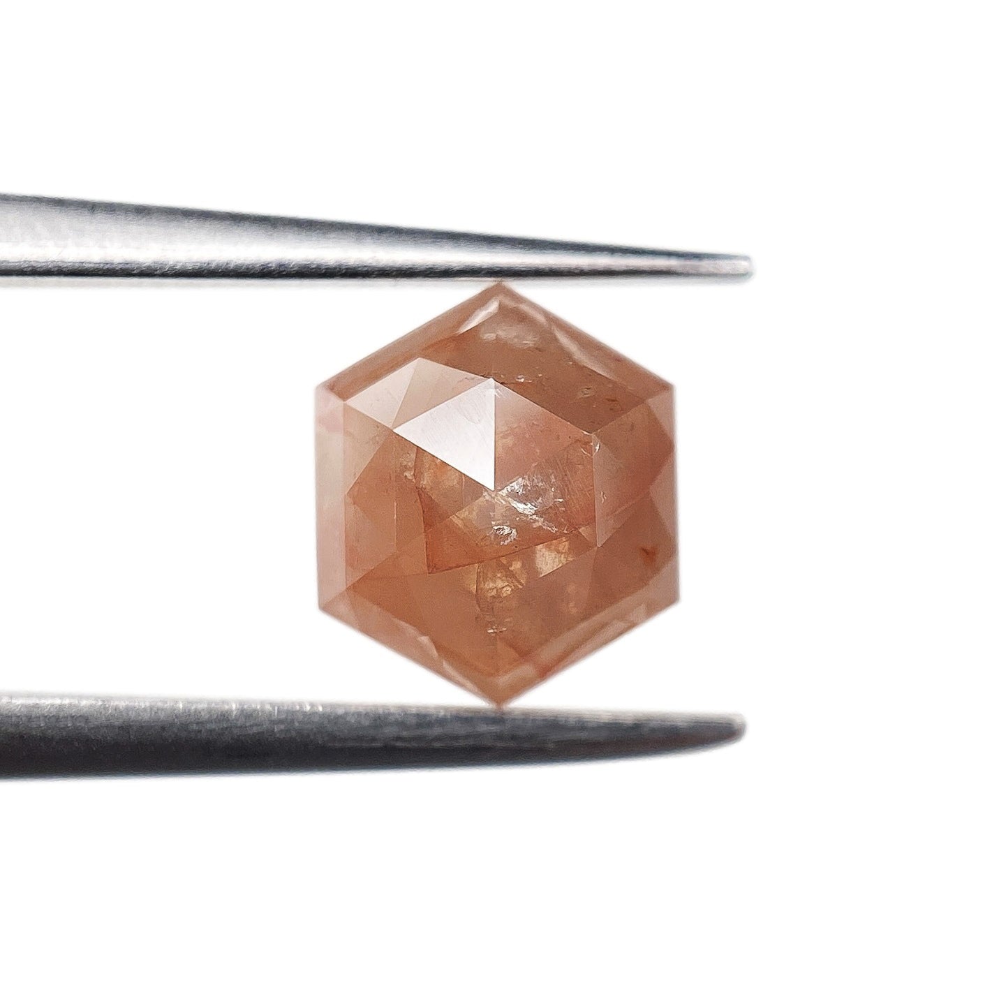 DIAMOND VAULT RUSTIC DIAMOND 1.41ct | Rustic Brownish Red Hexagon Shape Step Cut Diamond