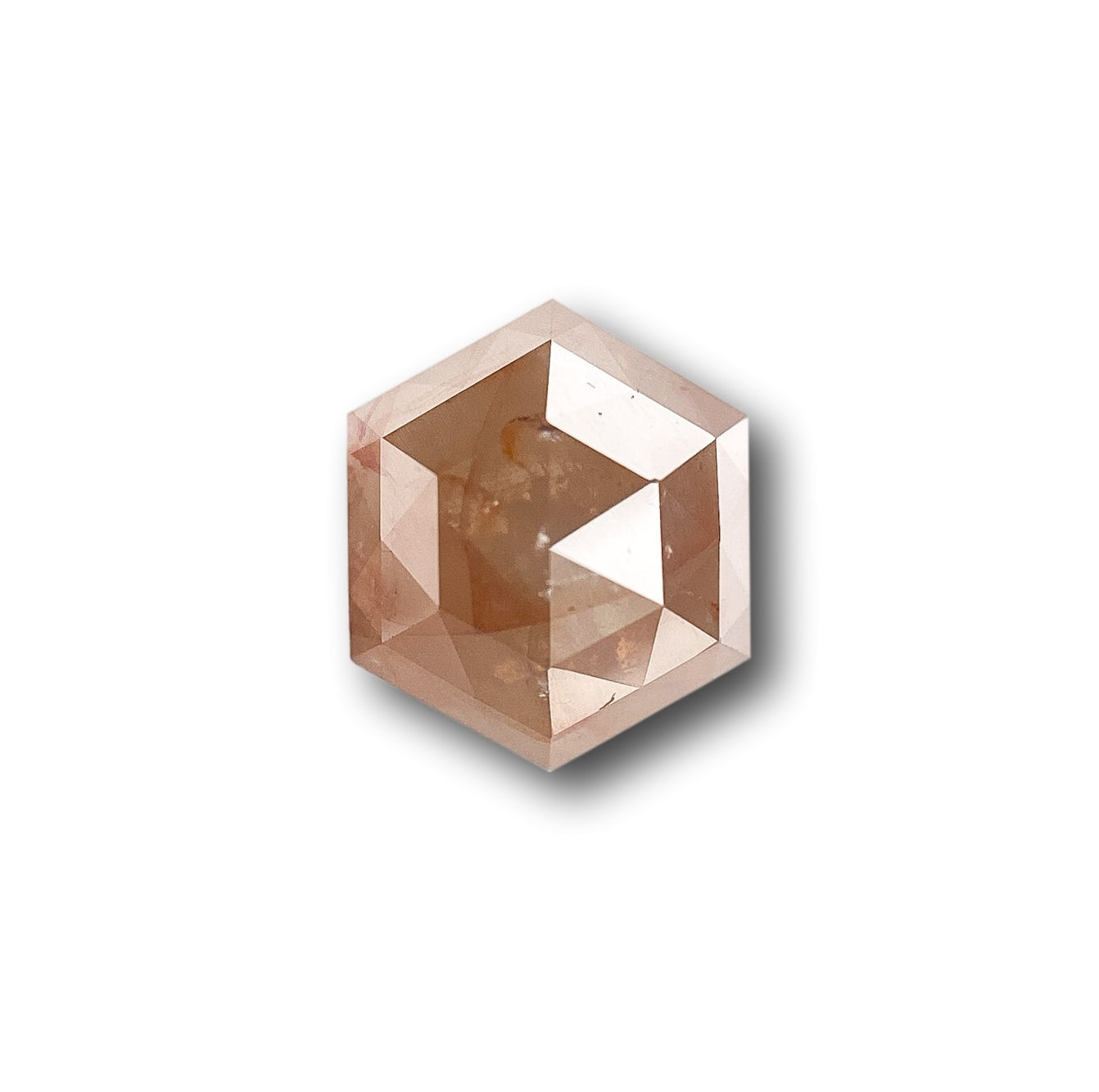 DIAMOND VAULT RUSTIC DIAMOND 1.41ct | Rustic Brownish Red Hexagon Shape Step Cut Diamond