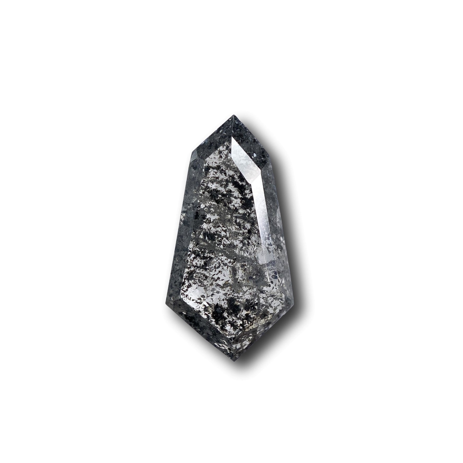 DIAMOND VAULT SALT & PEPPER DIAMOND 2.10ct | Salt & Pepper Kite Shape Rose Cut Diamond
