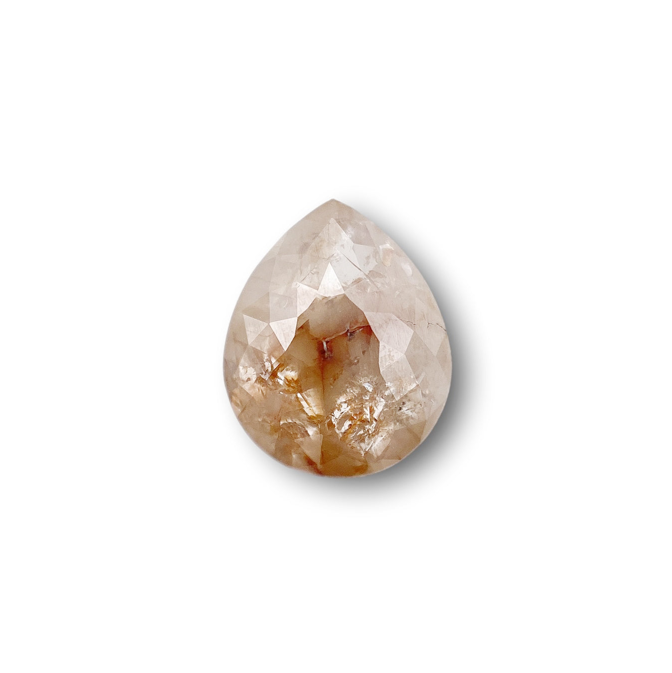 DIAMOND VAULT RUSTIC DIAMOND 1.81ct | Rustic Whitish Red Pear Shape Rose Cut Diamond