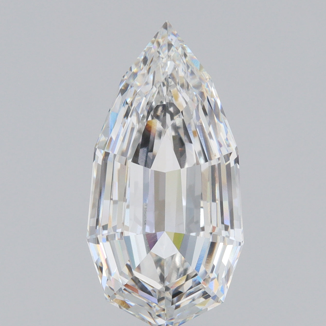 LITHOS Diamond Lab Diamond 4.40ct | F/VS1 Pear Shape Step Cut Lab Diamond (IGI)