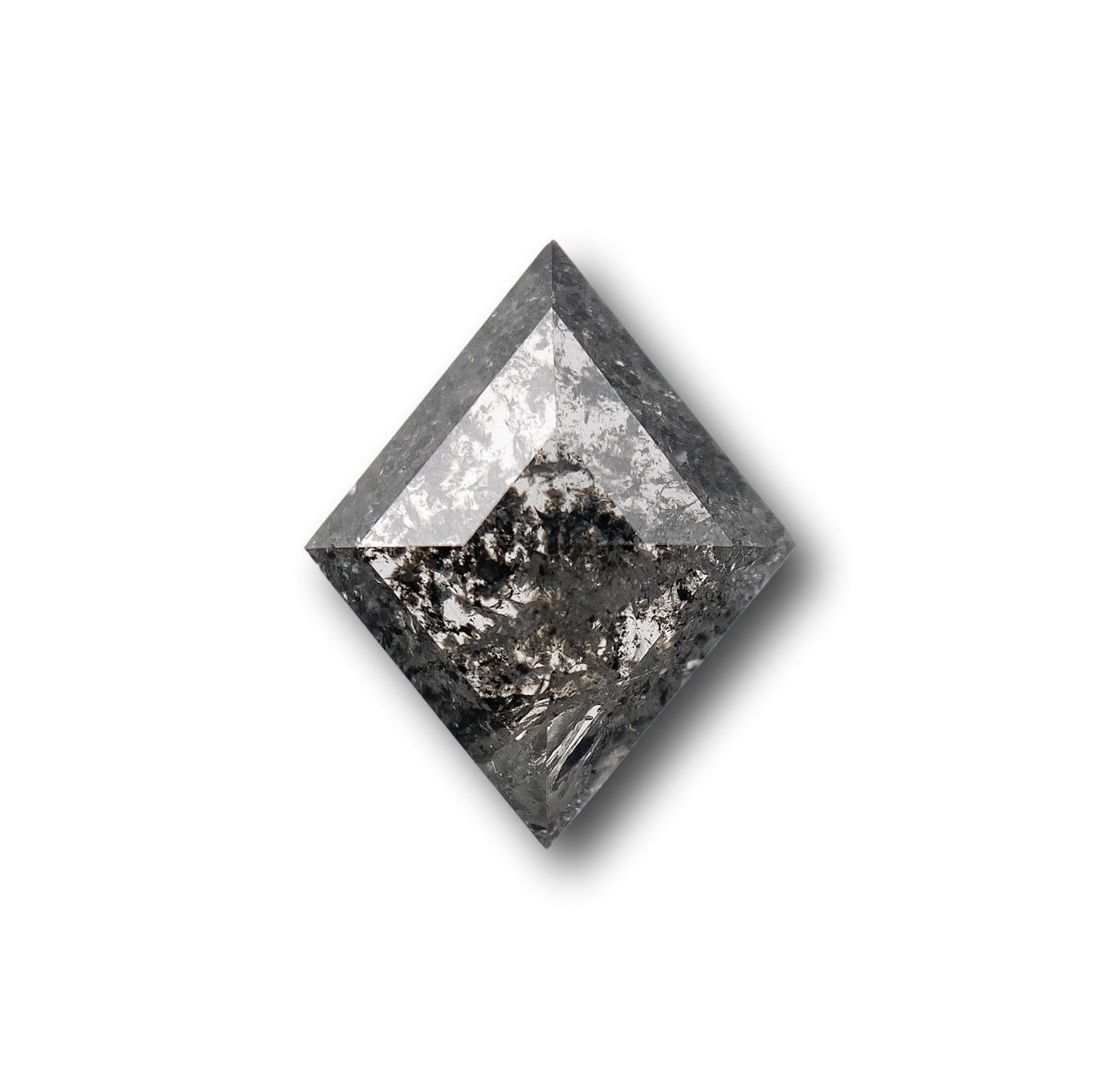 DIAMOND VAULT SALT & PEPPER DIAMOND 1.48ct | Salt & Pepper Lozenge Shape Rose Cut Diamond