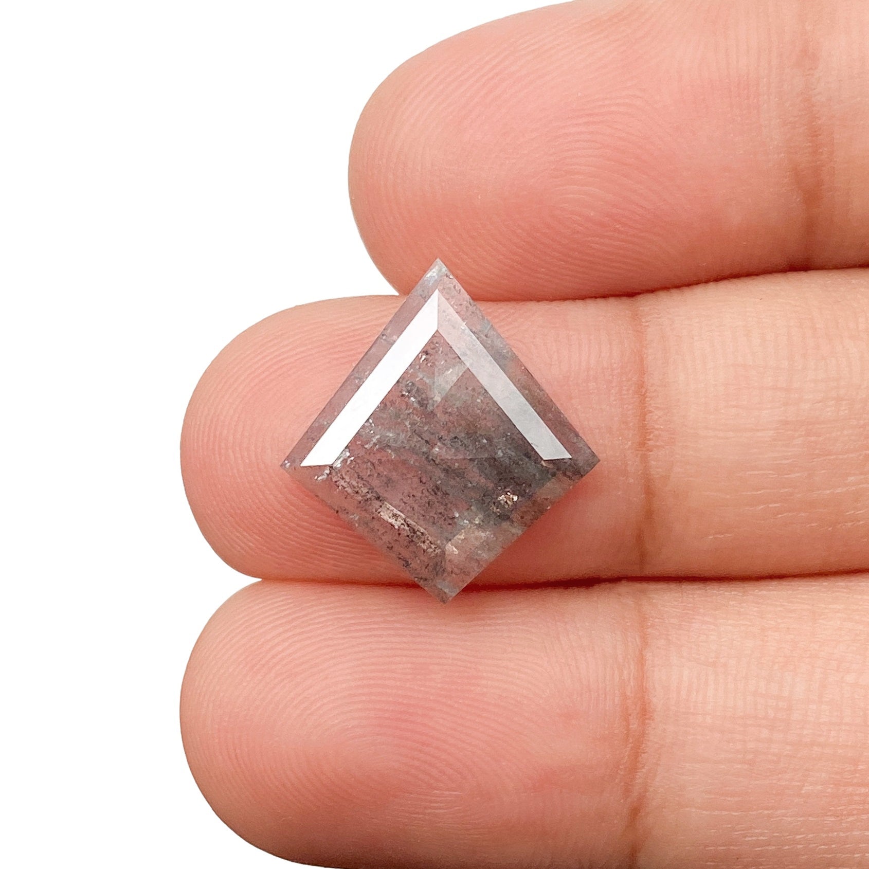 DIAMOND VAULT SALT & PEPPER DIAMOND 2.31ct | Salt & Pepper Kite Shape Rose Cut Diamond