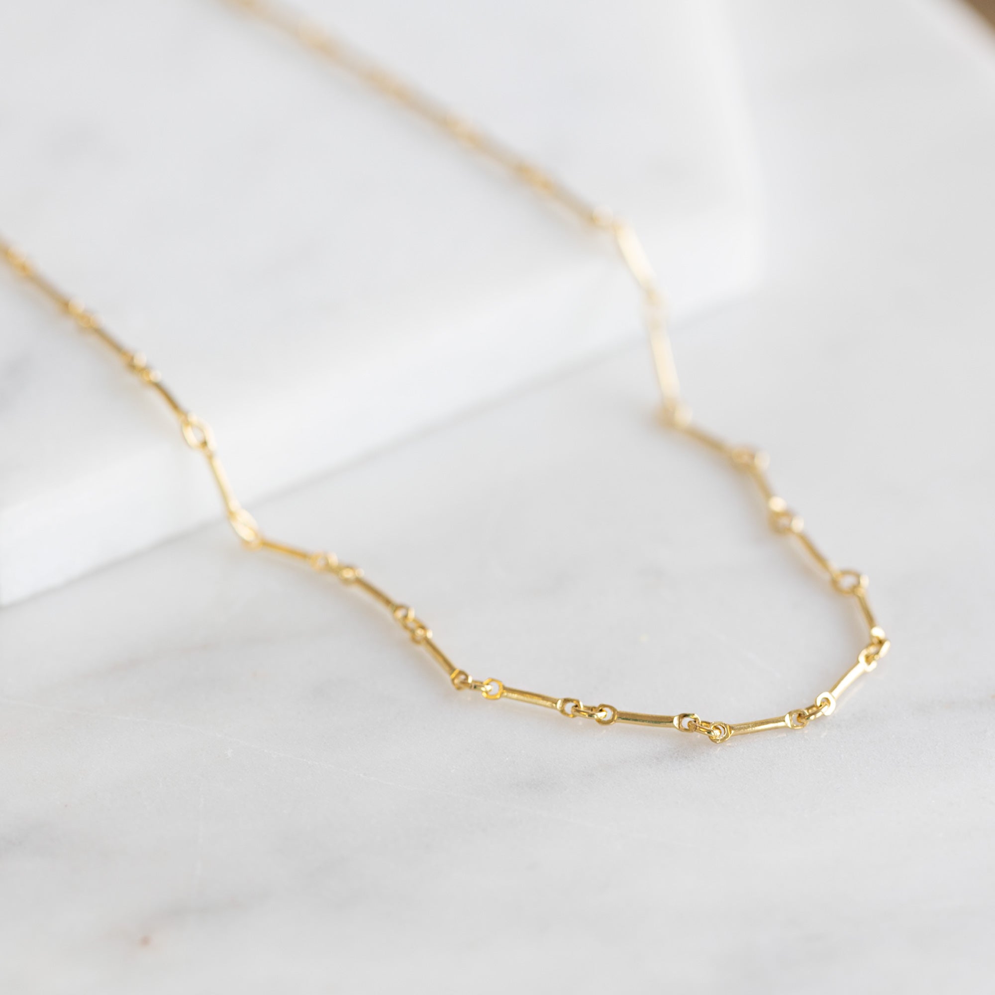 Alexis Russell Bracelets / Anklets The Bar Chain Anklet | Yellow Gold