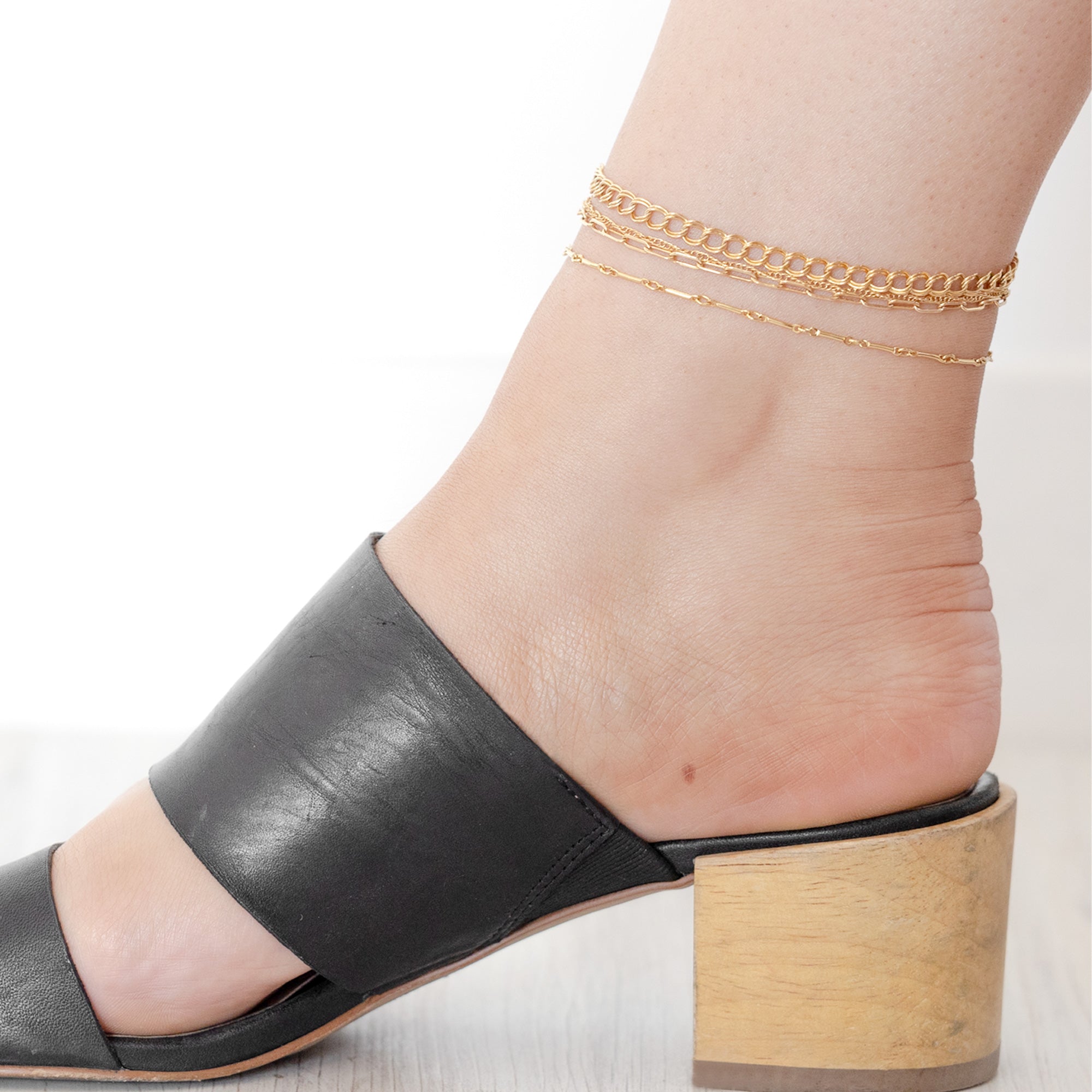 Alexis Russell Bracelets / Anklets The Boyfriend Rope Chain Anklet | Yellow Gold