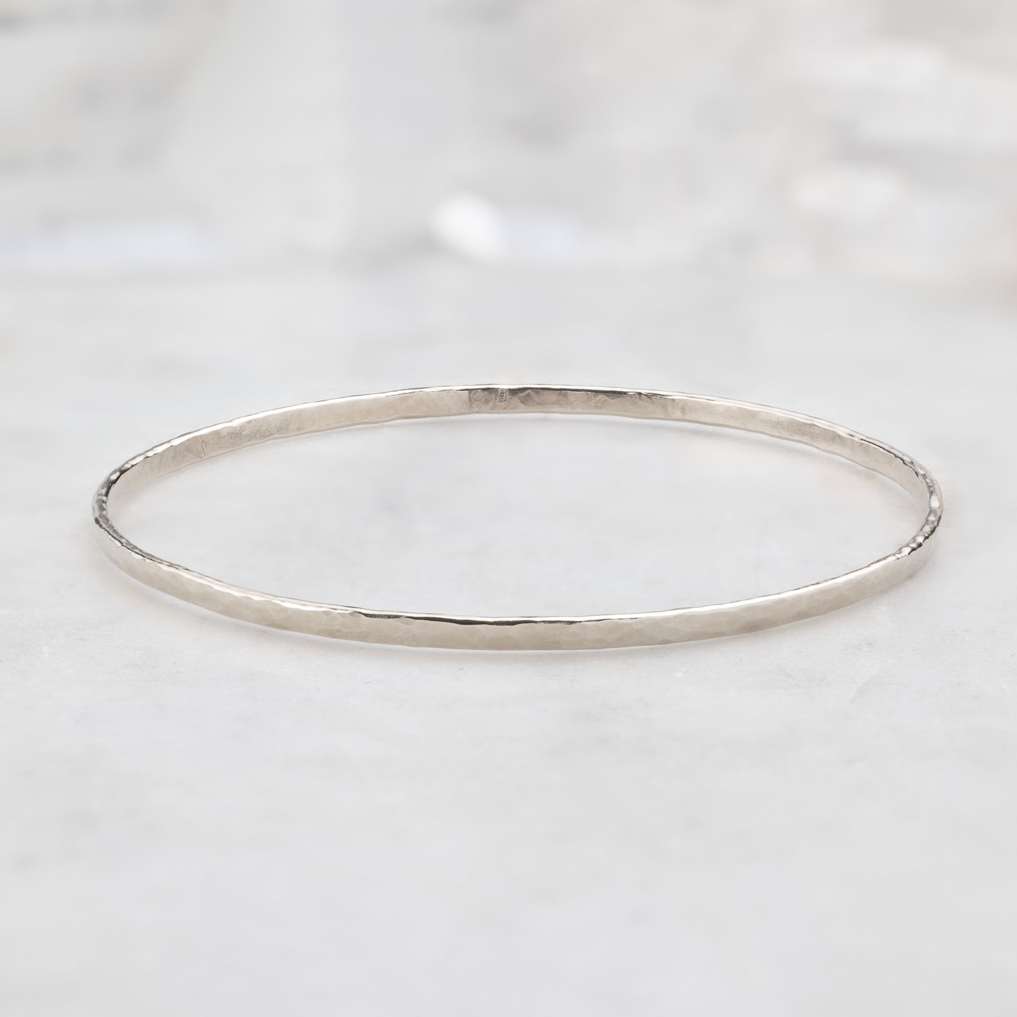 Alexis Russell Bracelets / Anklets The Hammered Stacking Bangle | Sterling Silver