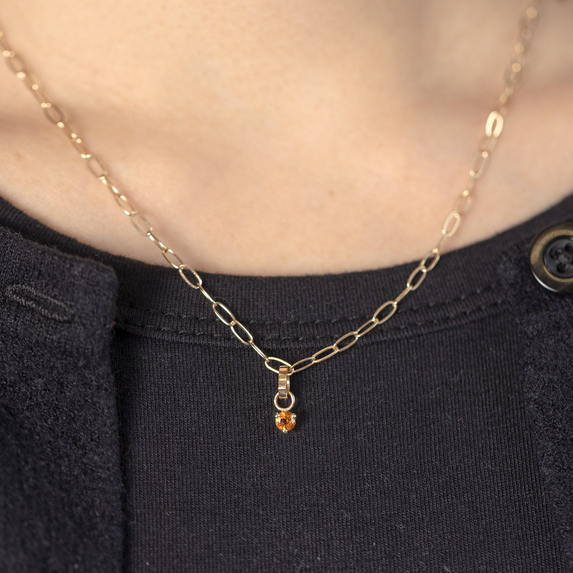 Alexis Russell Charms The Citrine Birthstone Charm | Yellow Gold