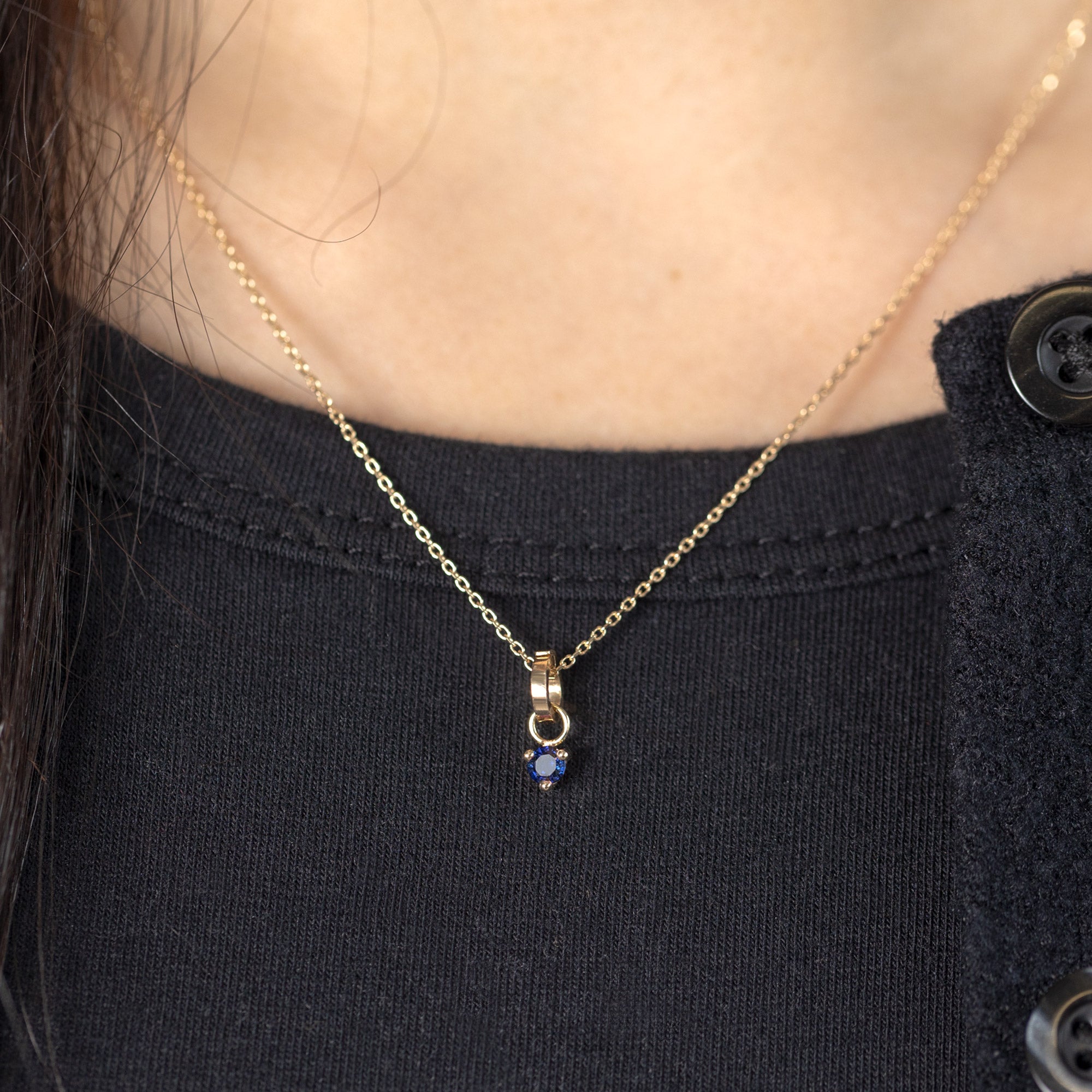 Alexis Russell Charms The Sapphire Birthstone Charm | Yellow Gold