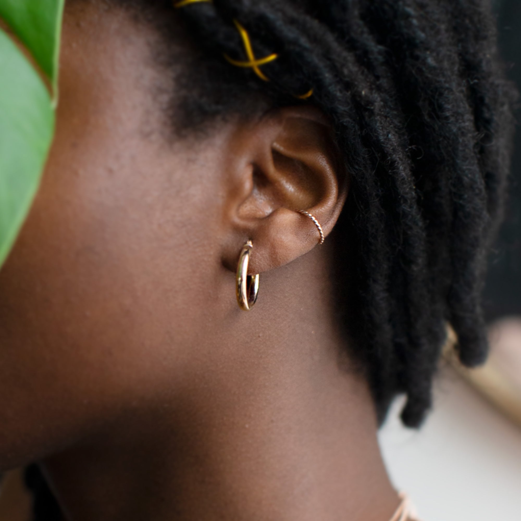 Alexis Russell Earrings The Chunky Gold Hoop Earrings | Yellow, Rose or White Gold