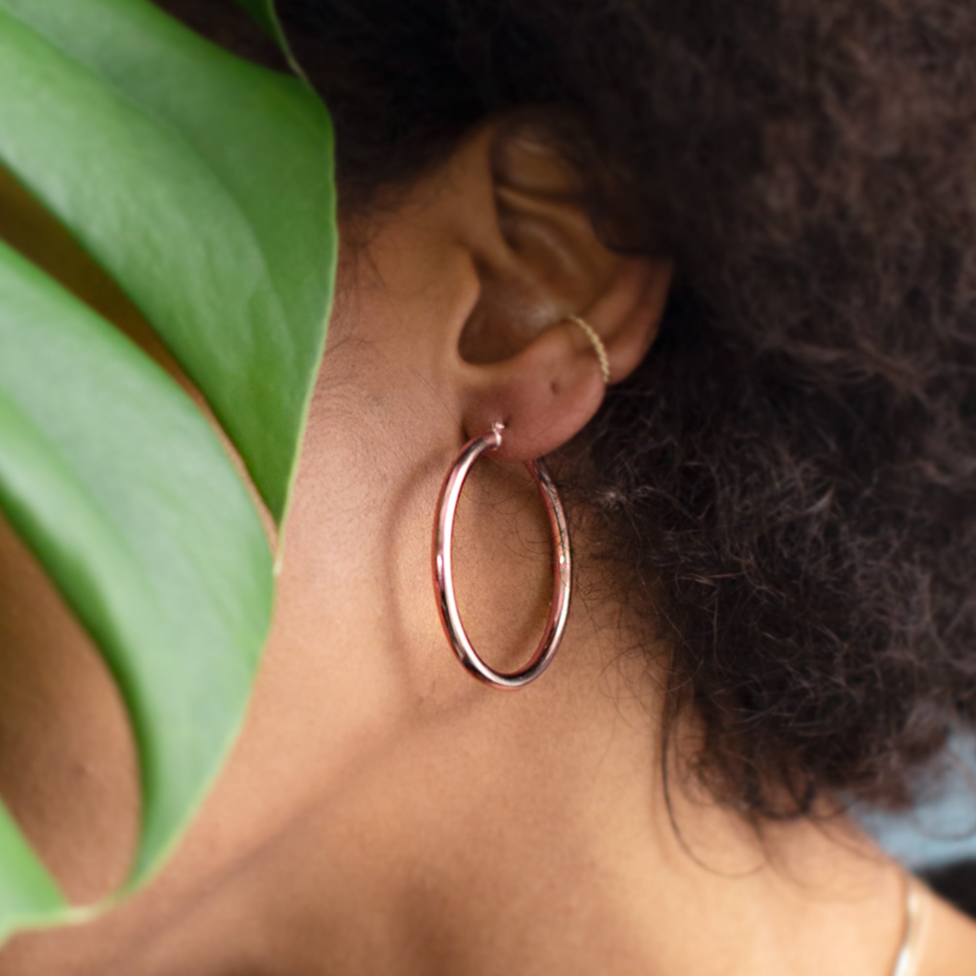 Alexis Russell Earrings The Chunky Gold Hoop Earrings | Rose Gold