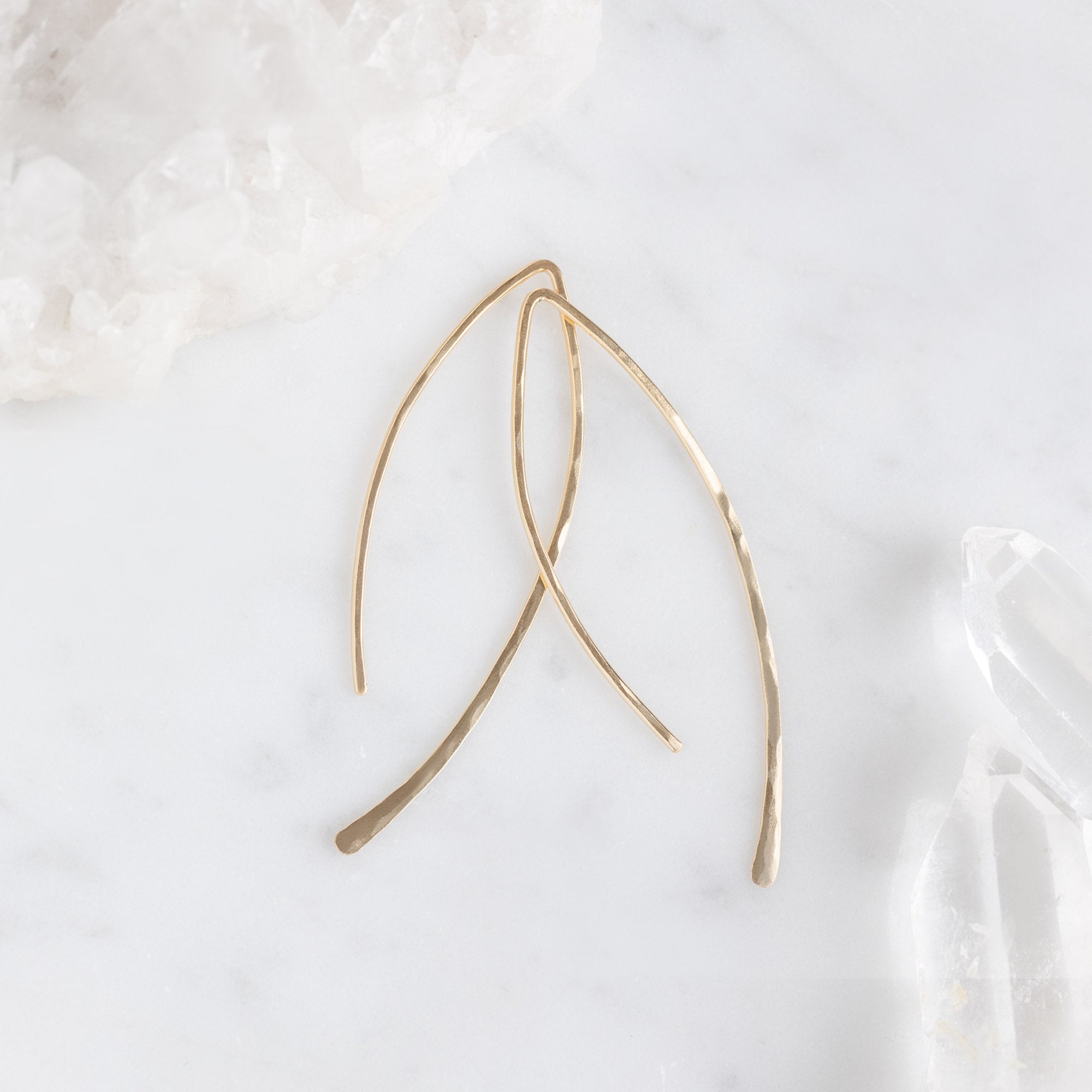 Alexis Russell Earrings The Wishbone Earrings | Yellow Gold Filled