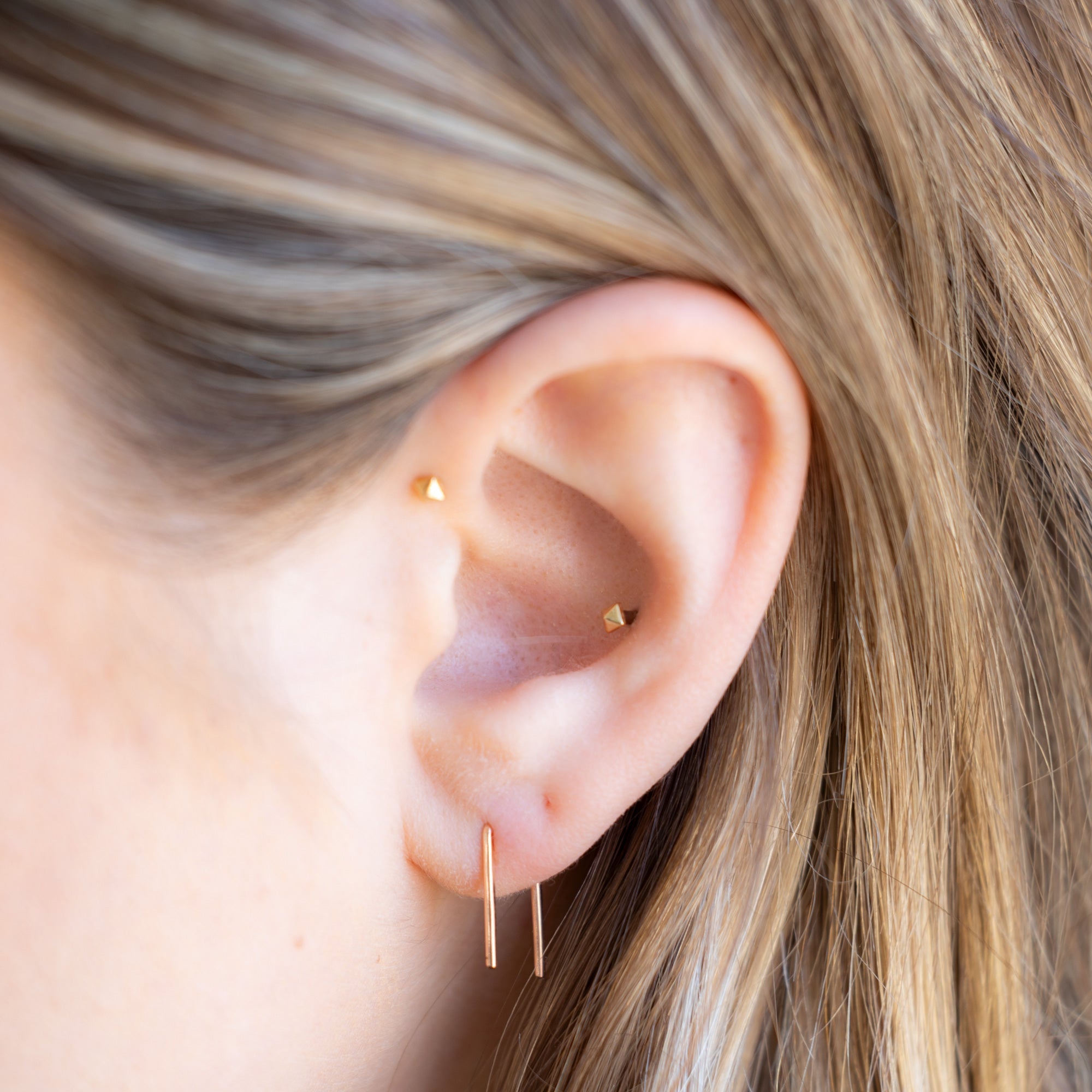 Alexis Russell Earrings The Staple Hoop Earrings | Yellow, Rose, White or Sterling Silver