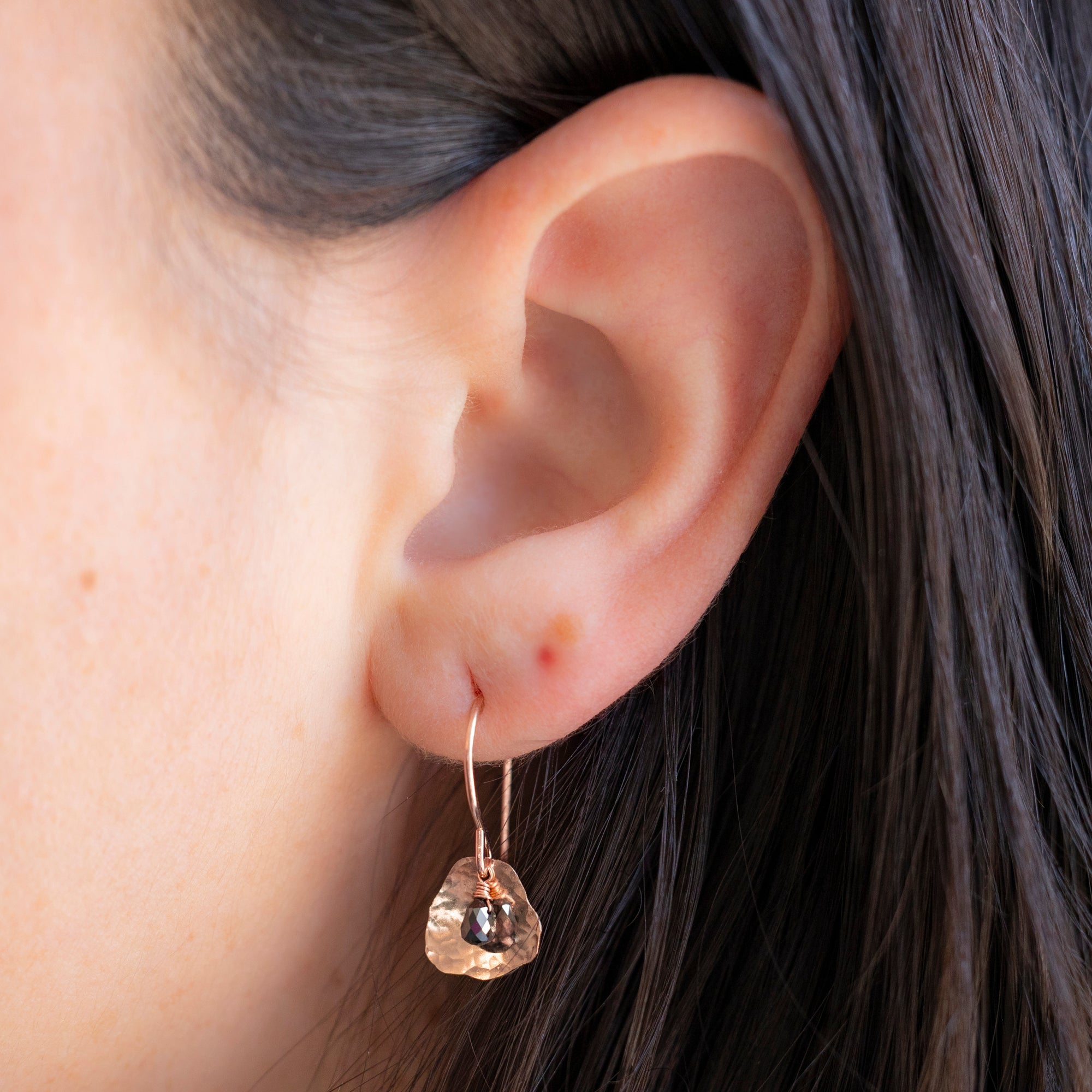 Alexis Russell Earrings The Black Diamond Petal Earrings | Yellow, Rose or Sterling Silver