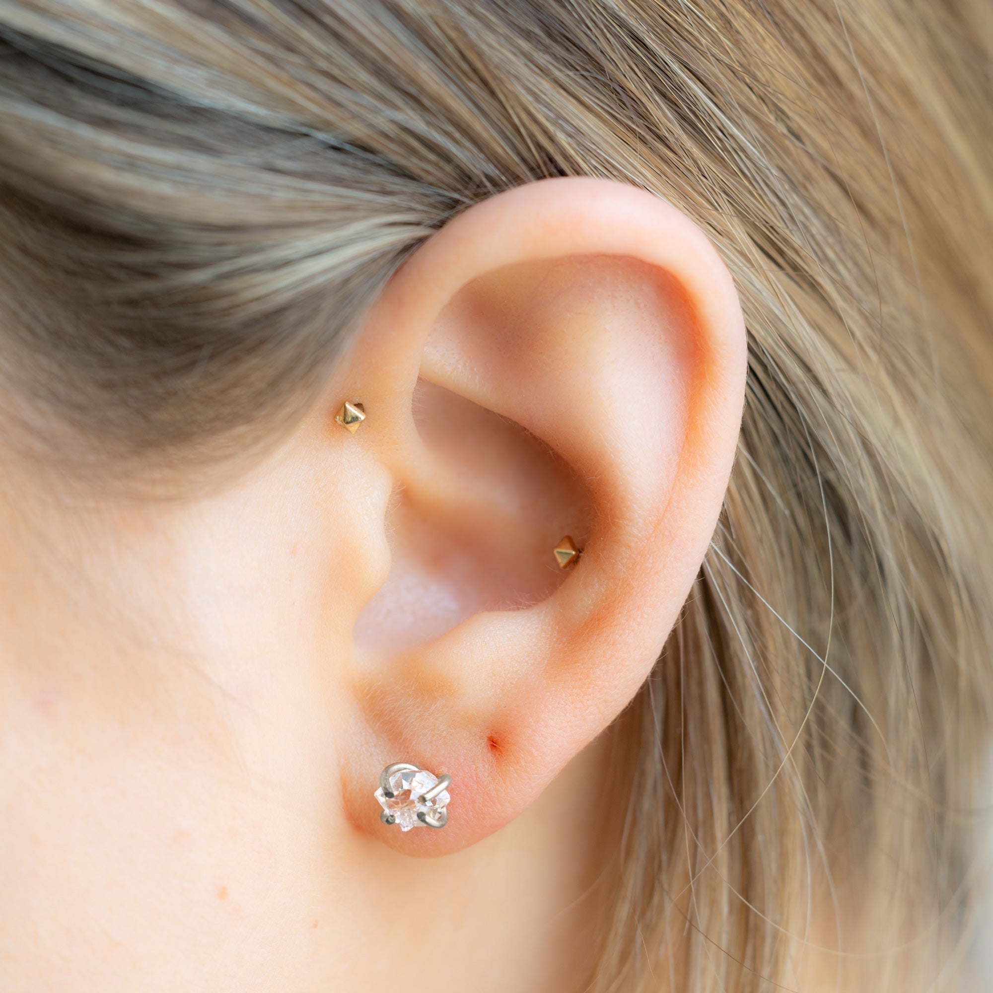 Alexis Russell Earrings The Herkimer Diamond Stud Earrings | Sterling Silver