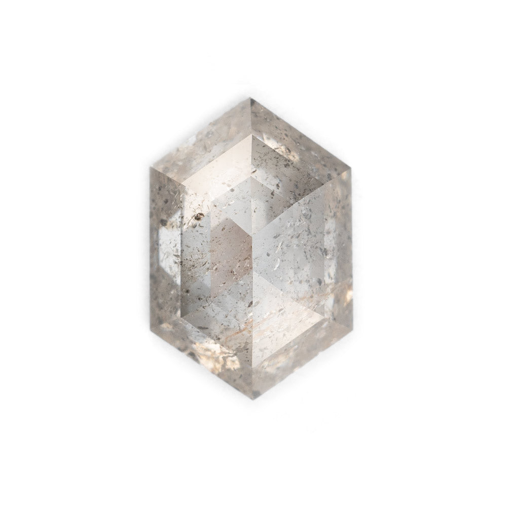 Alexis Russell Loose Stones - Engagement Salt and Pepper Diamonds - Hexagon