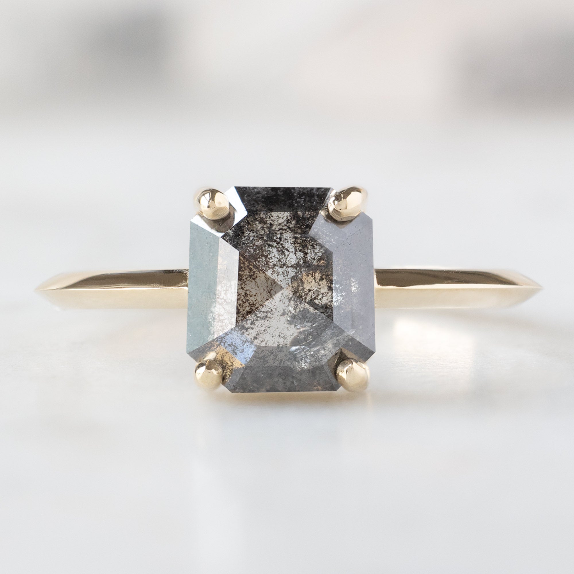 Alexis Russell Custom Diamond Ring Design Your Own Custom | Emerald-Cut Diamond Engagement Ring