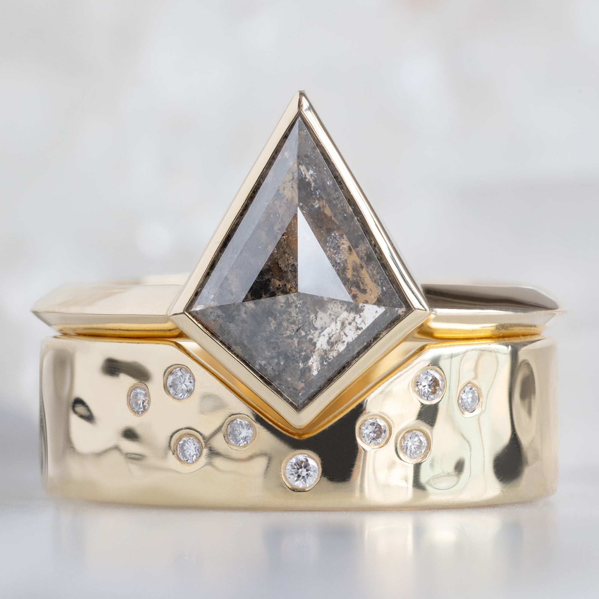 Alexis Russell Engagement Rings The Hazel Ring | Build Your Own Kite Black Diamond Engagement Ring
