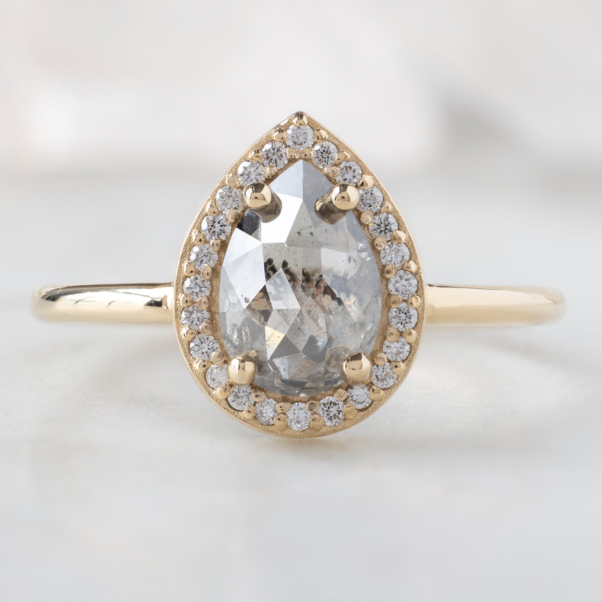 Alexis Russell  Engagement Rings The Dahlia Ring | Build Your Own Pear Salt and Pepper Diamond Engagement Ring
