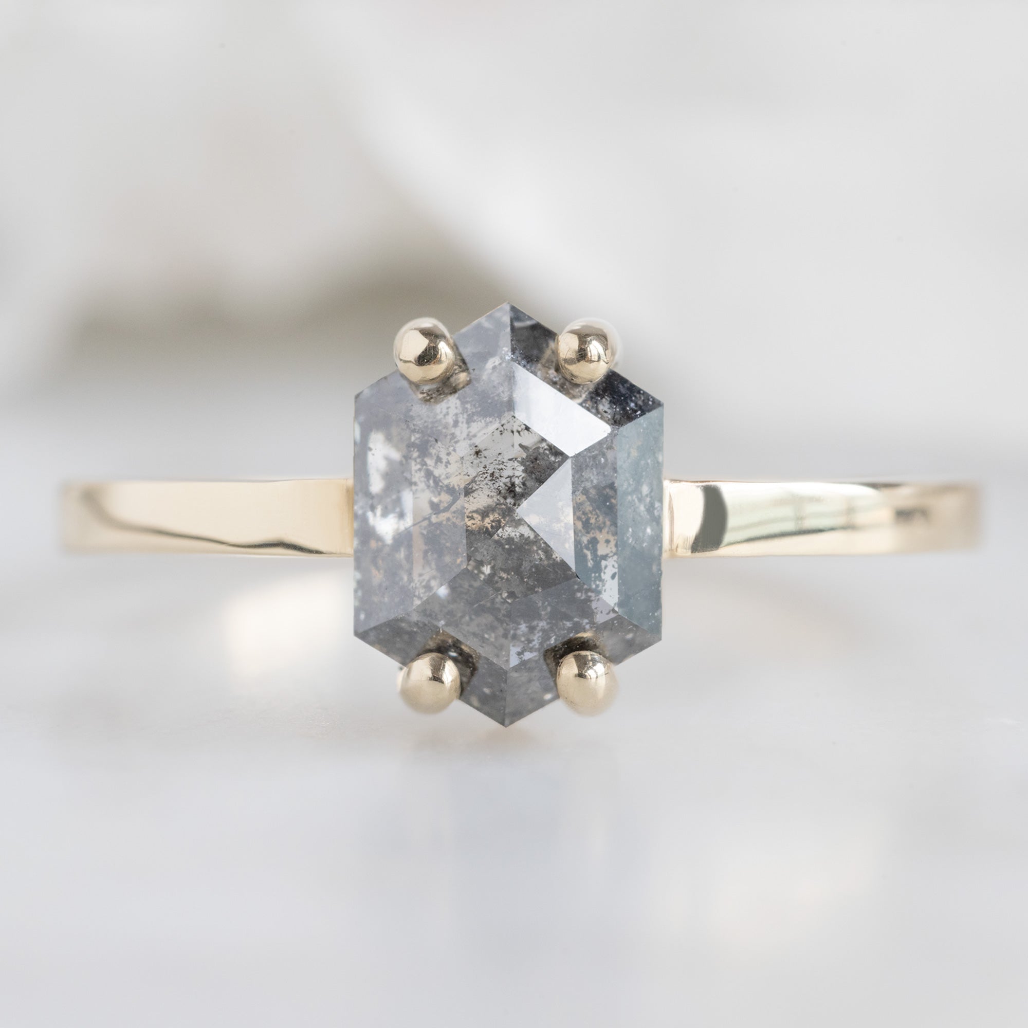 Alexis Russell  Engagement Rings The Bryn Ring | Build Your Own Hexagon Black Diamond Engagement Ring