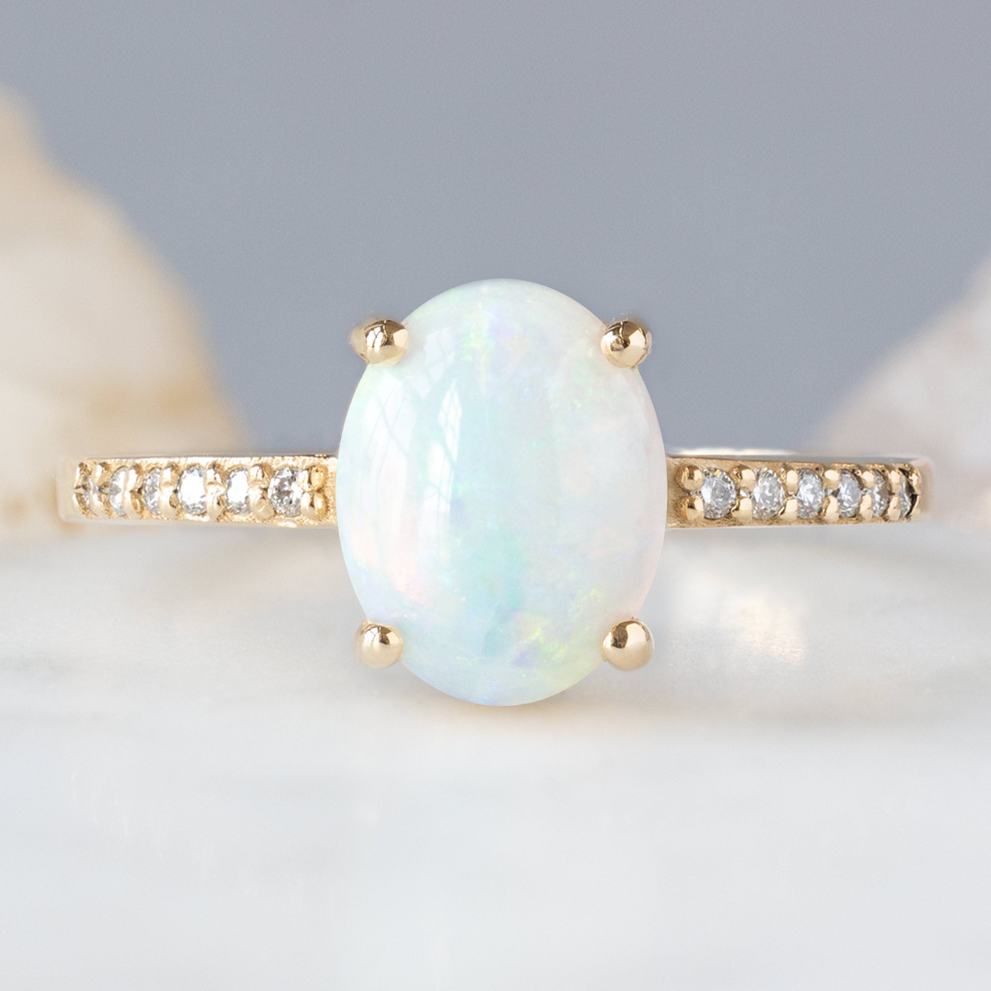 Alexis Russell  Engagement Rings The Willow Ring | Build Your Own Oval Opal Engagement Ring