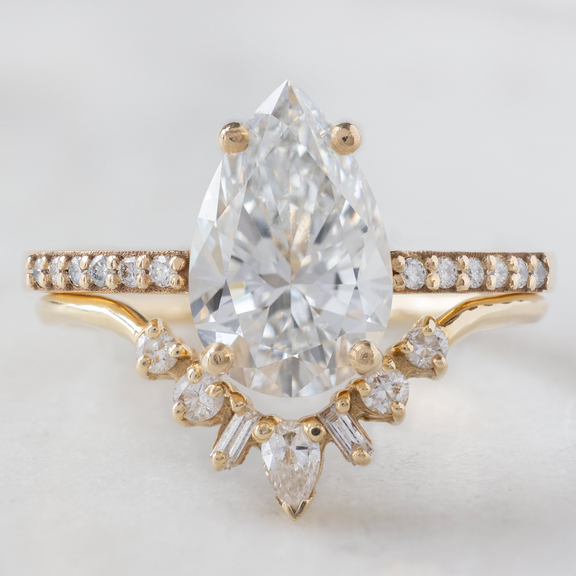 Alexis Russell  Engagement Rings The Willow Ring | Build Your Own Pear White Diamond Engagement Ring