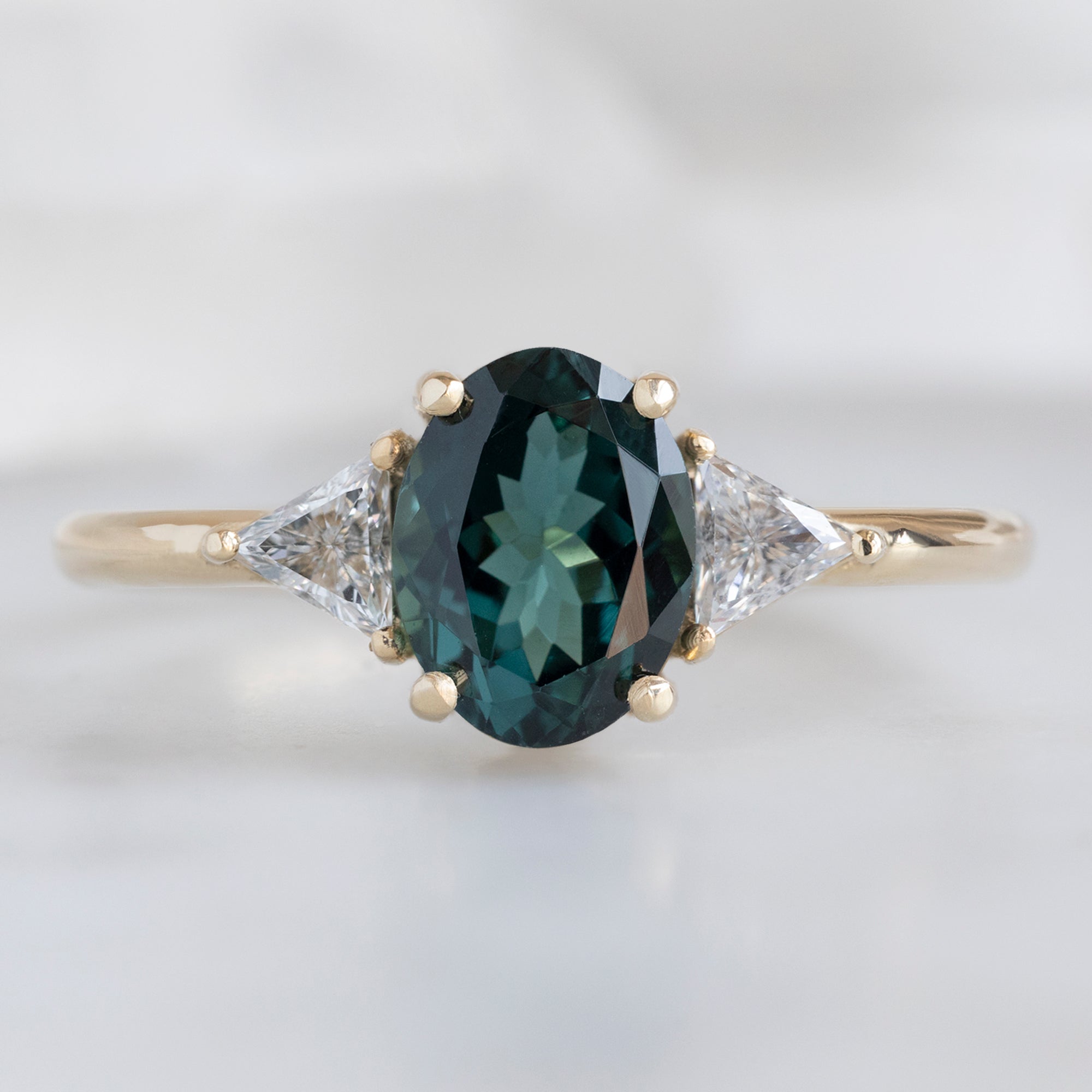 Alexis Russell  Engagement Rings The Jade Ring | Build Your Own Oval Tourmaline Engagement Ring