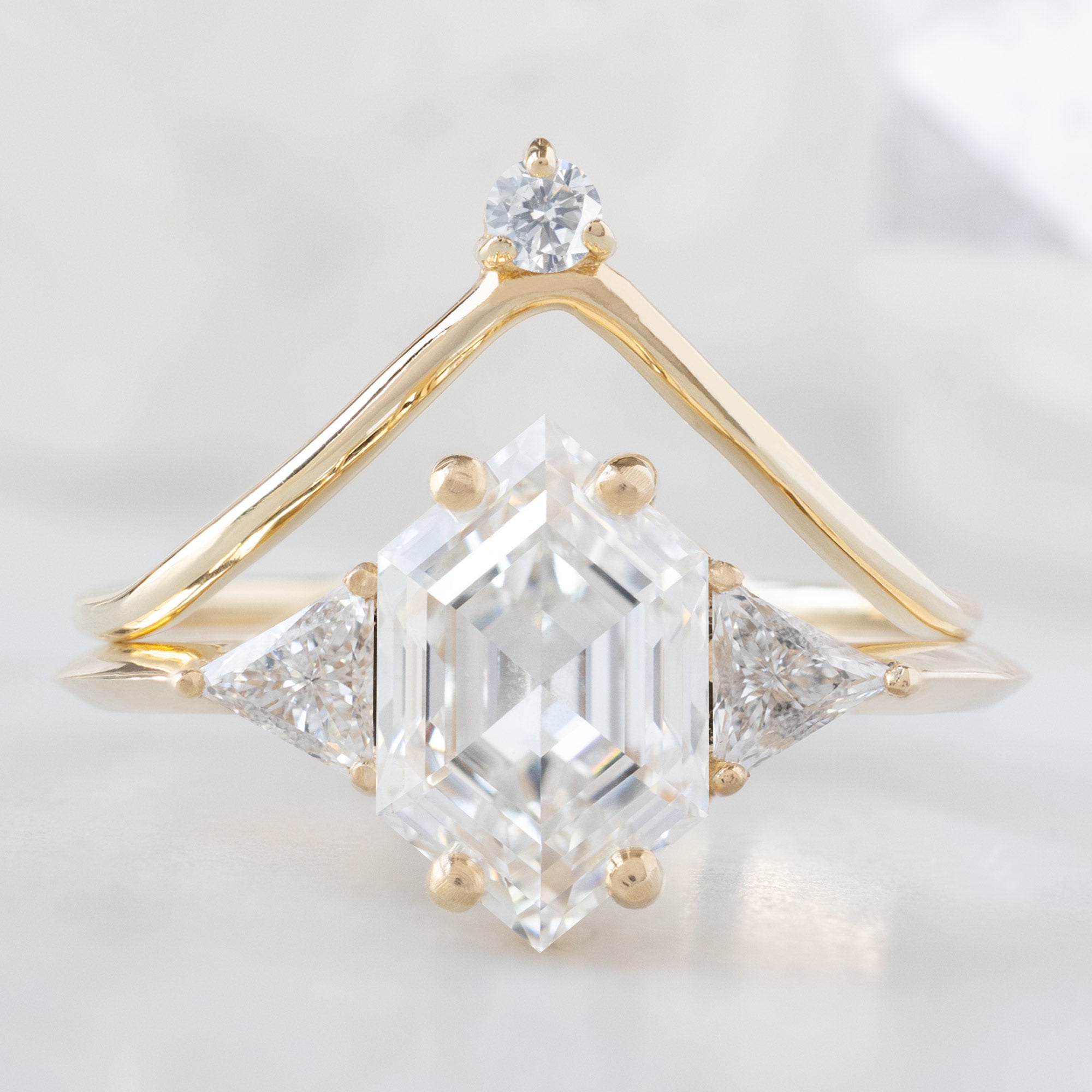 Alexis Russell  Engagement Rings The Jade Ring | Build Your Own Hexagon White Diamond Engagement Ring