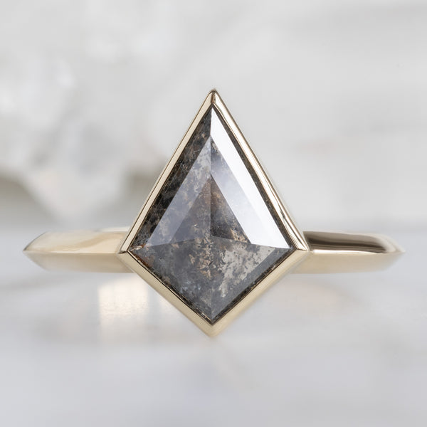 Alexis Russell  Engagement Rings The Hazel Ring | Build Your Own Kite Salt and Pepper Diamond Engagement Ring