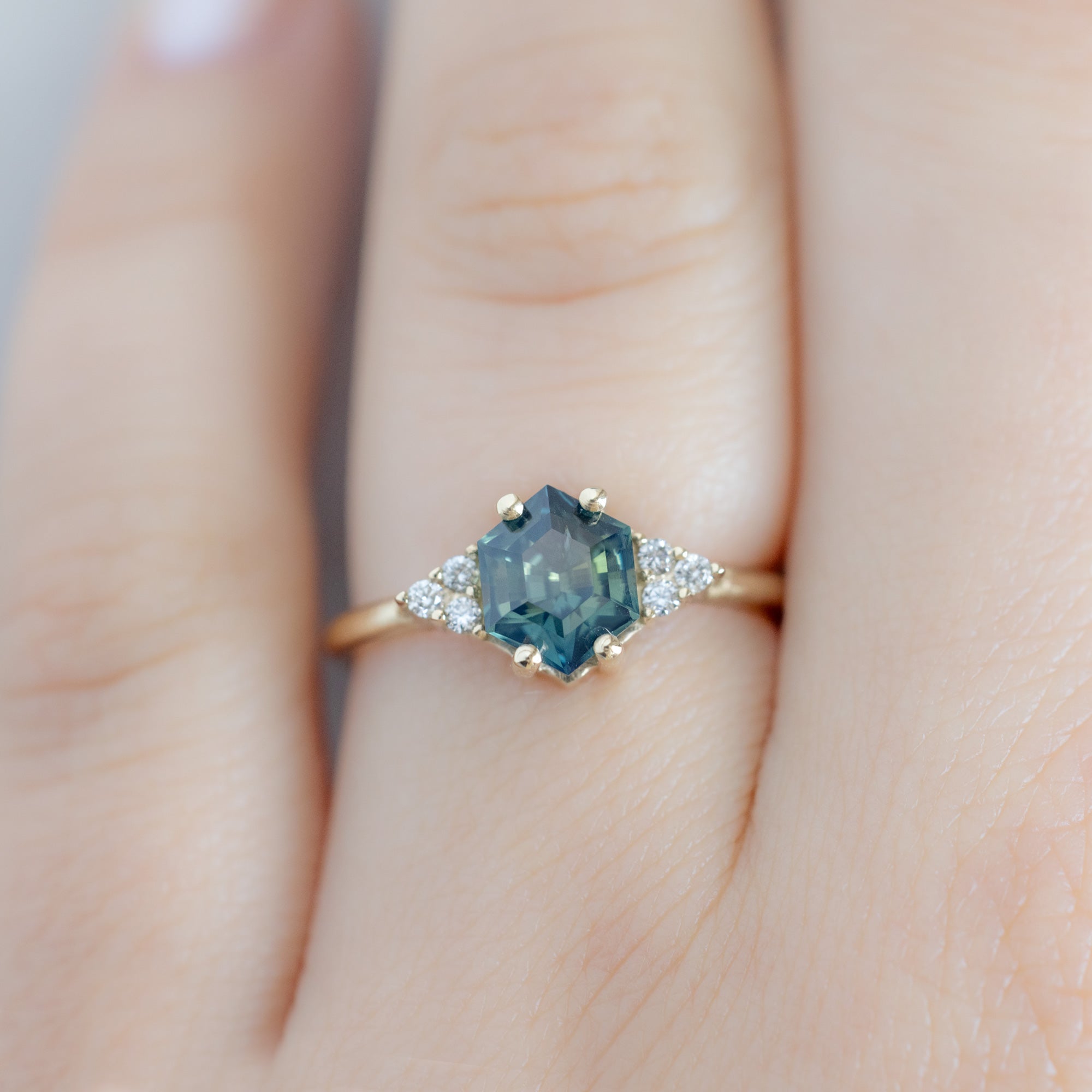 Alexis Russell  Engagement Rings The Ivy Ring | Build Your Own Hexagon Blue Sapphire Engagement Ring