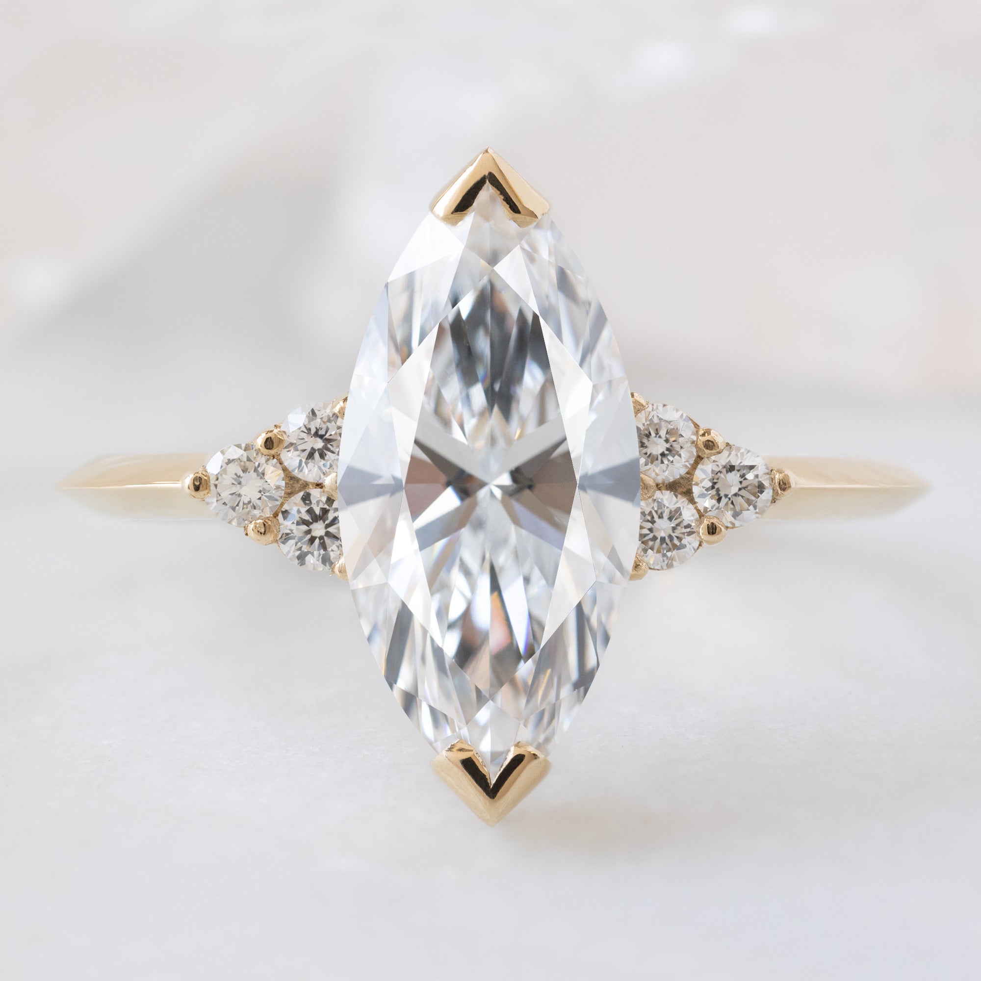 Alexis Russell  Engagement Rings The Ivy Ring | 1.88ct Lab Grown Marquise White Diamond in 14K Yellow Gold