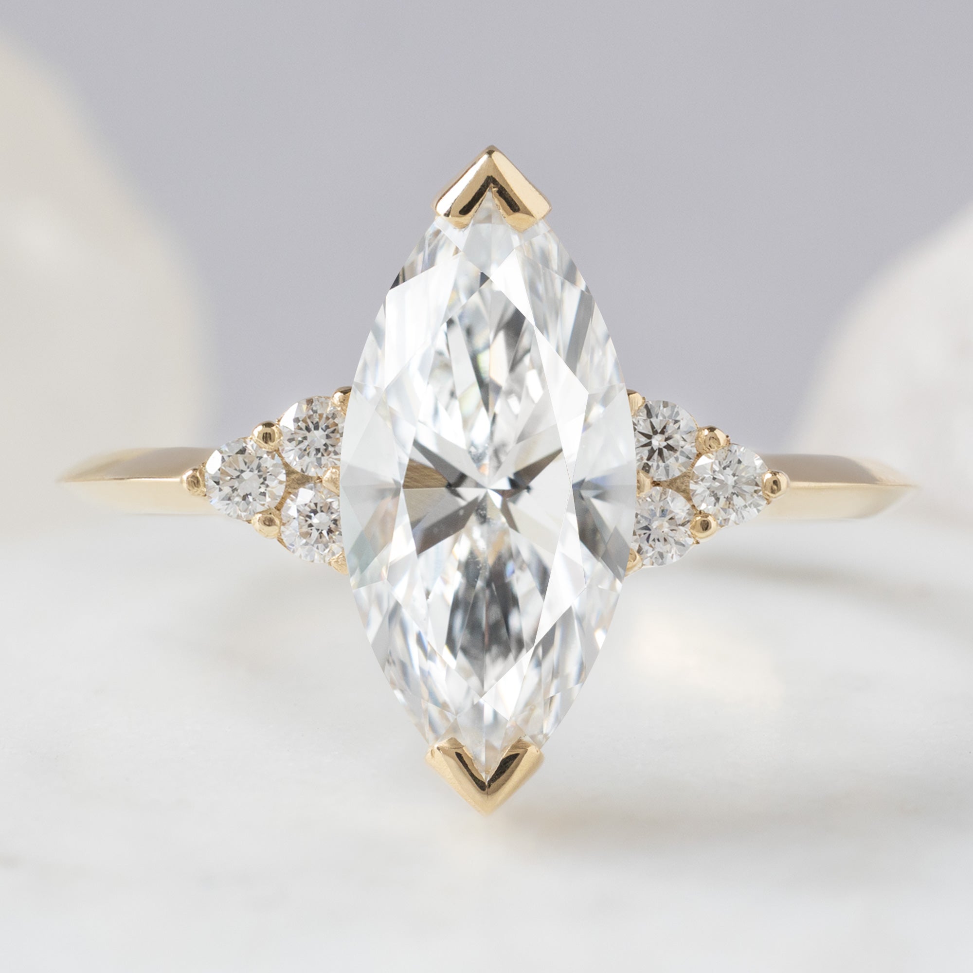 Alexis Russell  Engagement Rings The Ivy Ring | 1.88ct Lab Grown Marquise White Diamond in 14K Yellow Gold