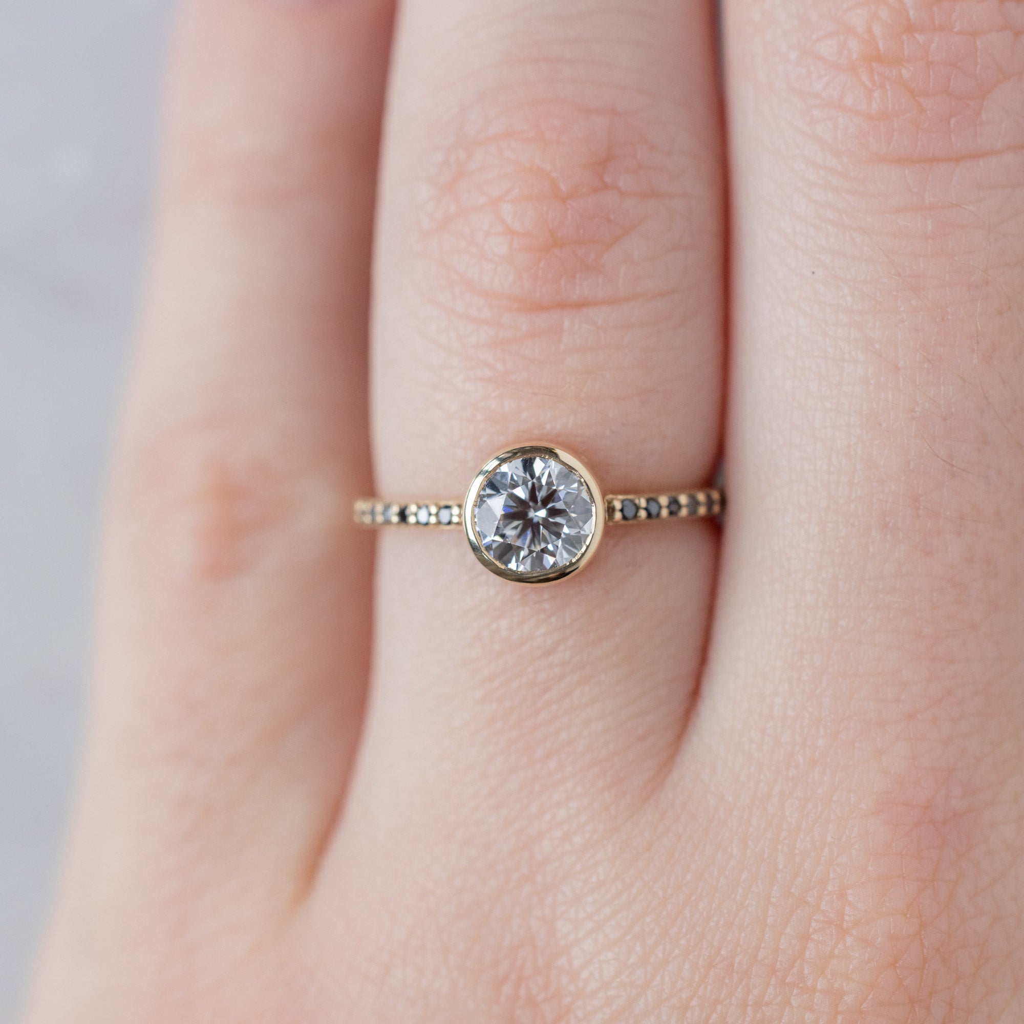 Alexis Russell  Engagement Rings The Willow Ring | Build Your Own Round White Diamond Engagement Ring