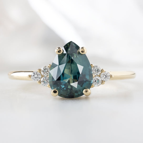 Alexis Russell  Engagement Rings The Ivy Ring | Build Your Own Pear Blue Sapphire Engagement Ring