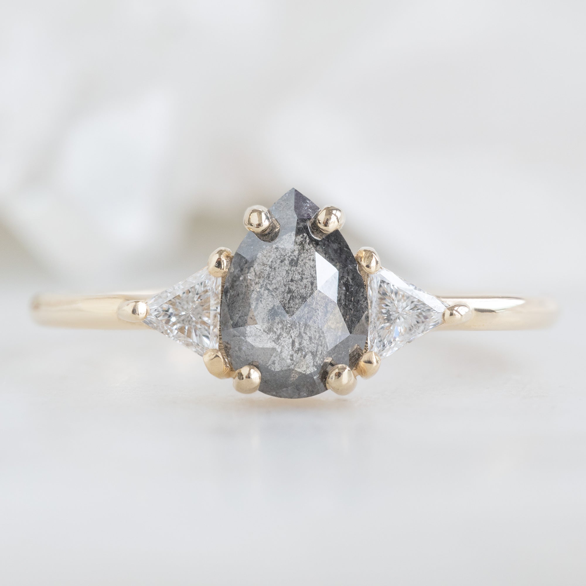 Alexis Russell  Engagement Rings The Jade Ring | Build Your Own Pear Salt and Pepper Diamond Engagement Ring