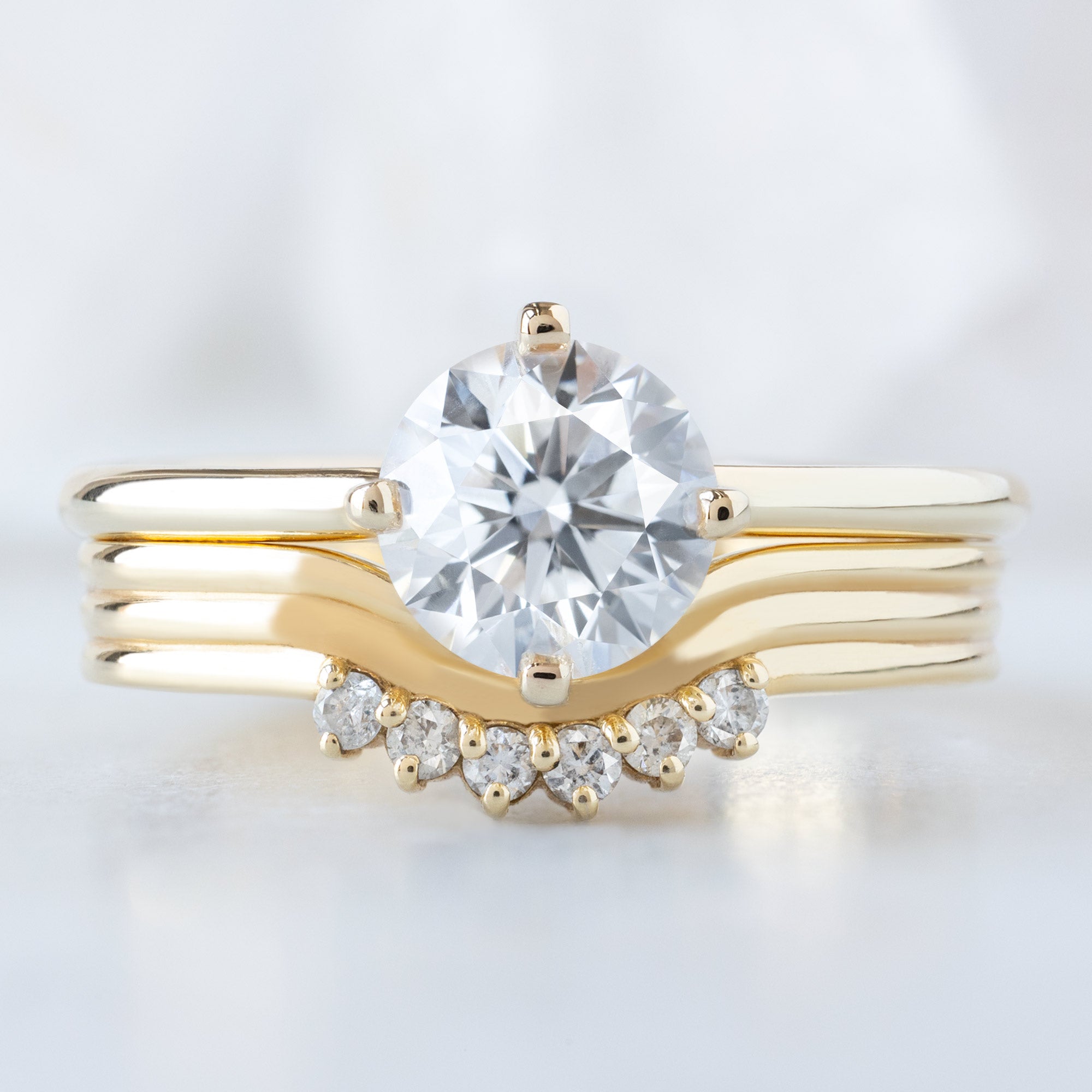 Alexis Russell Engagement Rings The Bryn Ring | Build Your Own Round White Diamond Engagement Ring
