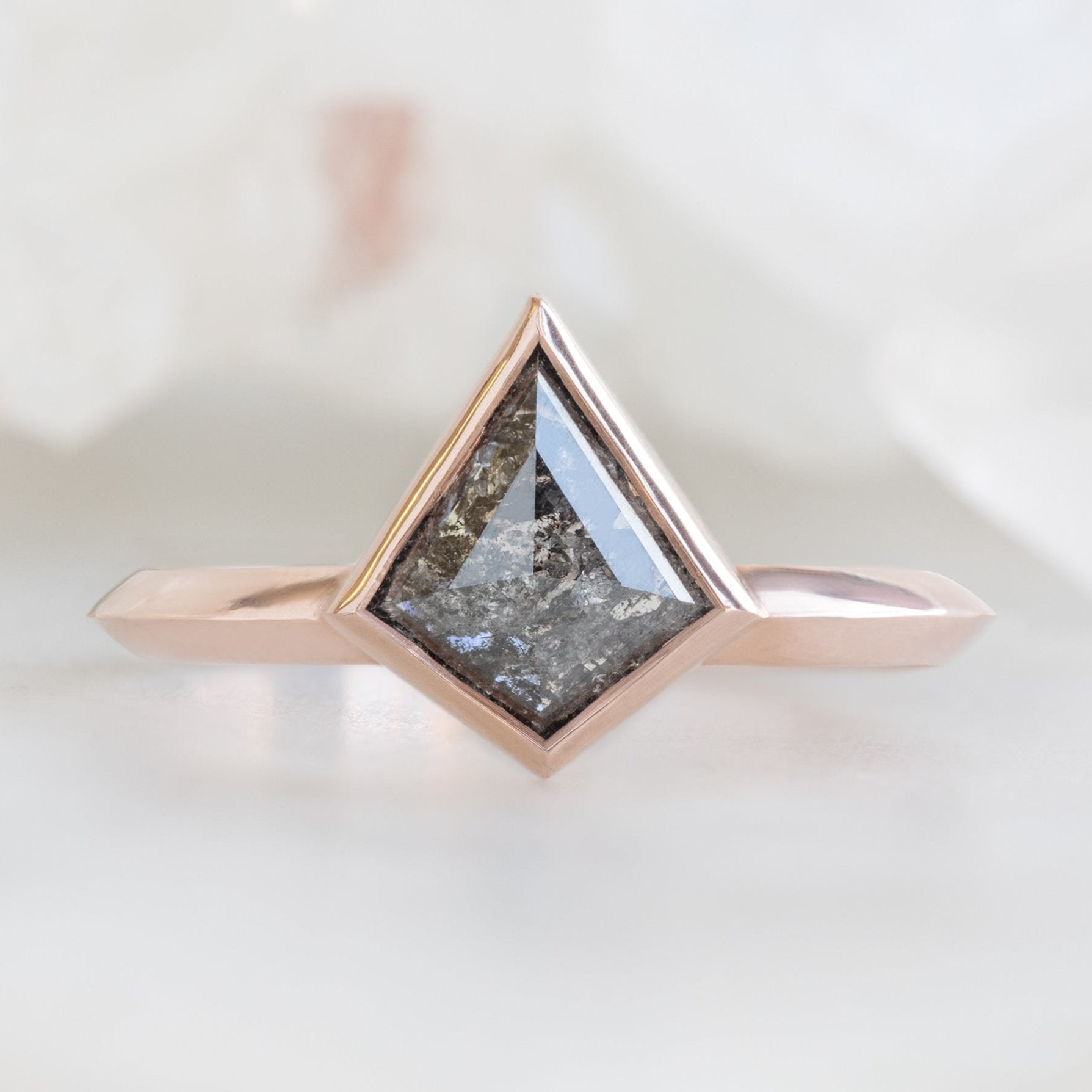 Alexis Russell Engagement Rings The Hazel Ring | Build Your Own Kite Black Diamond Engagement Ring
