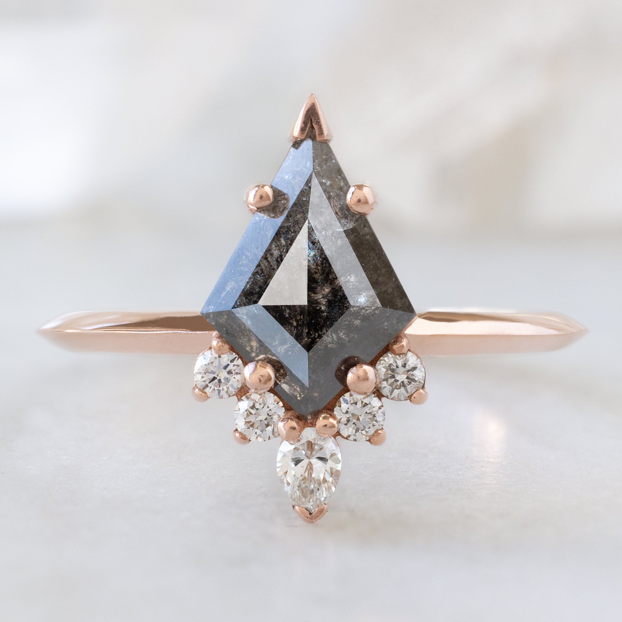 Alexis Russell  Engagement Rings The Aster Ring | Build Your Own Kite Black Diamond Engagement Ring
