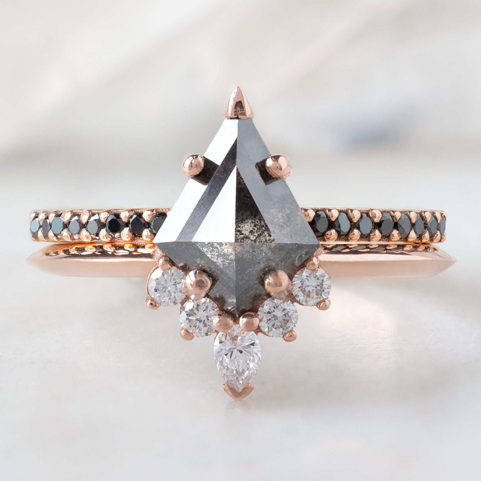 Alexis Russell  Engagement Rings The Aster Ring | Build Your Own Kite Black Diamond Engagement Ring