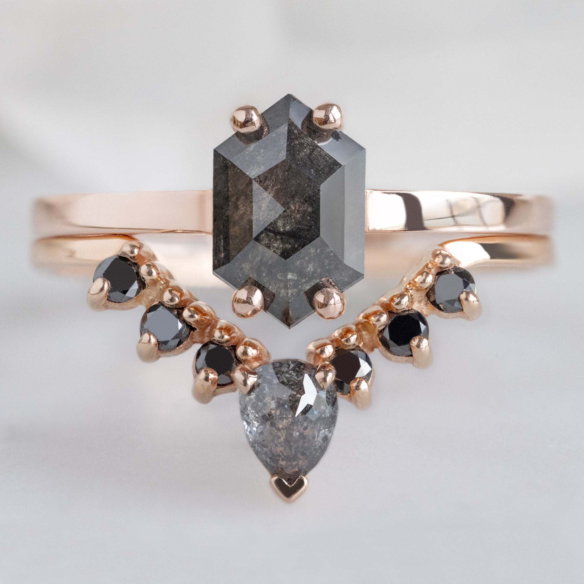 Alexis Russell  Engagement Rings The Bryn Ring | Build Your Own Hexagon Black Diamond Engagement Ring