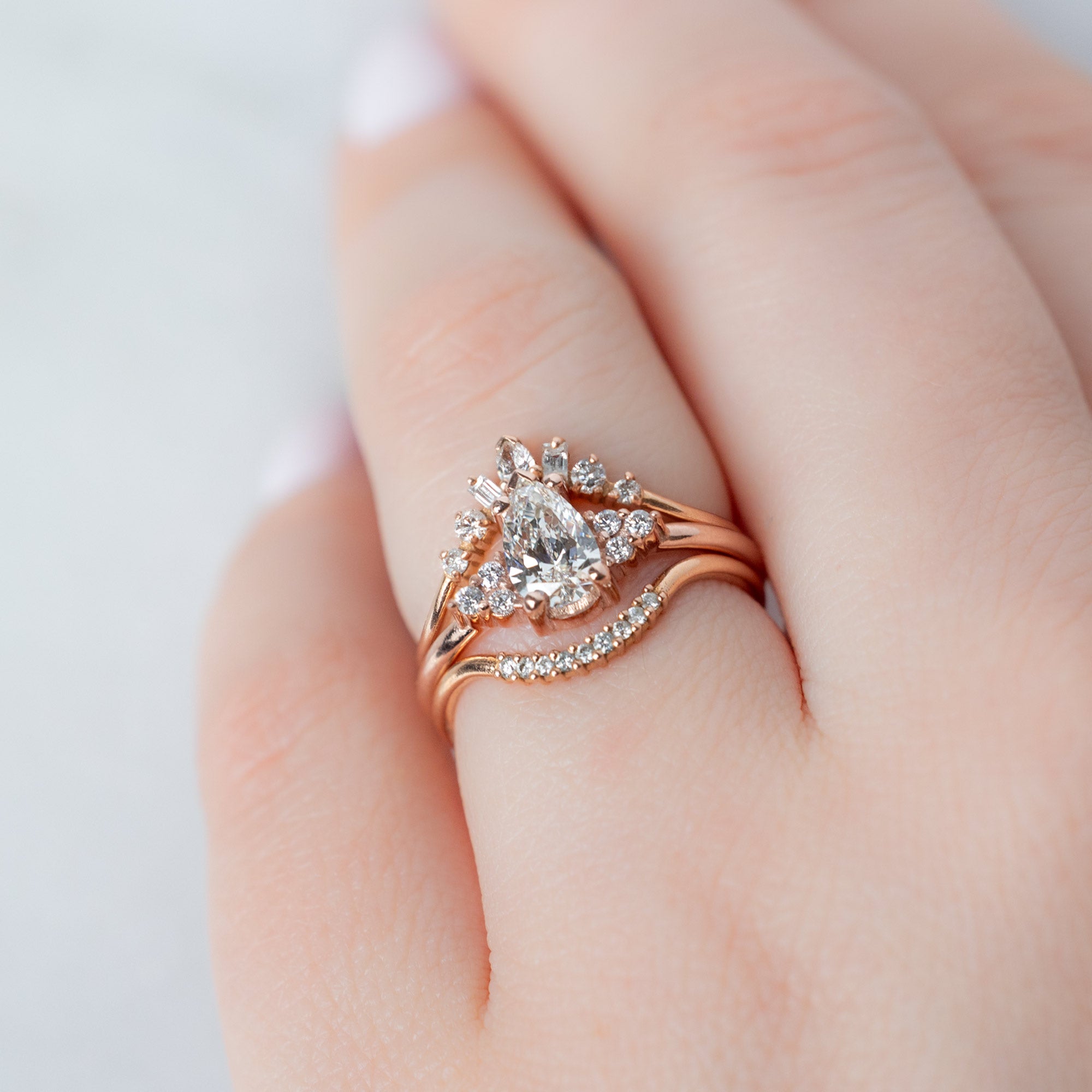 Alexis Russell  Engagement Rings The Ivy Ring | Build Your Own Pear White Diamond Engagement Ring