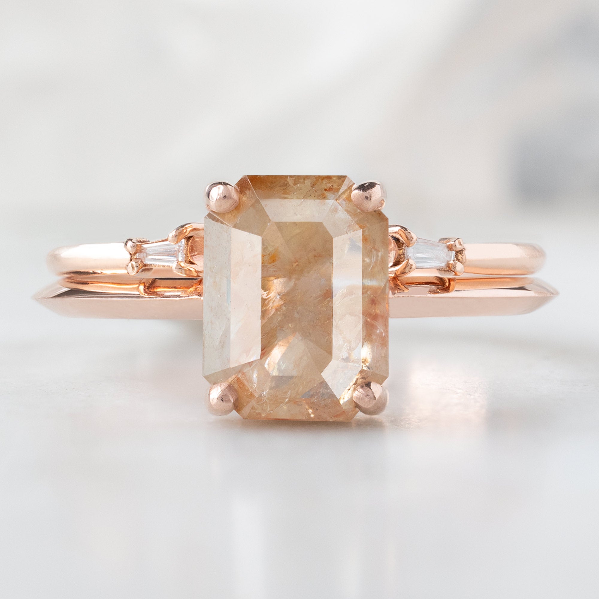Alexis Russell  Engagement Rings The Bryn Ring | Build Your Own Emerald Cut Red Diamond Engagement Ring