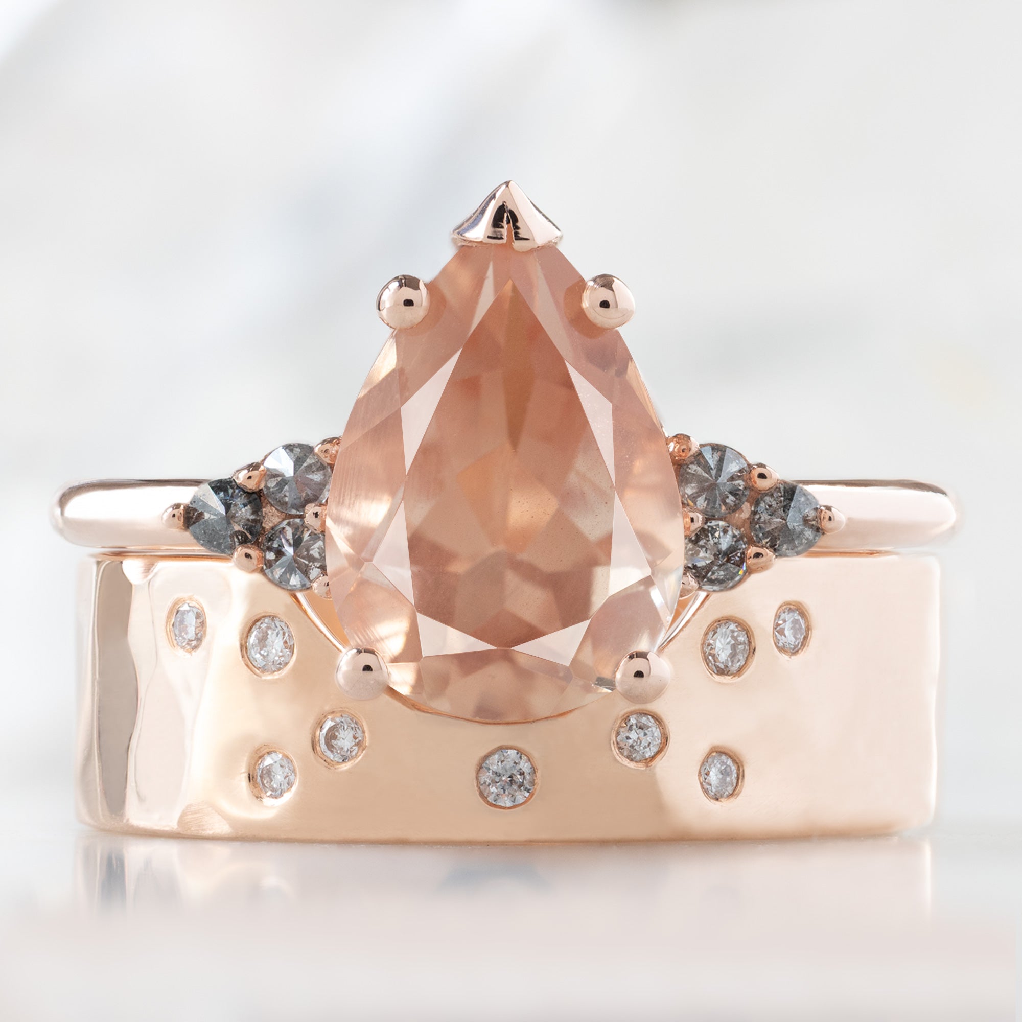 Alexis Russell  Engagement Rings The Ivy Ring | 1.89ct Pear Sunstone in 14K Rose Gold