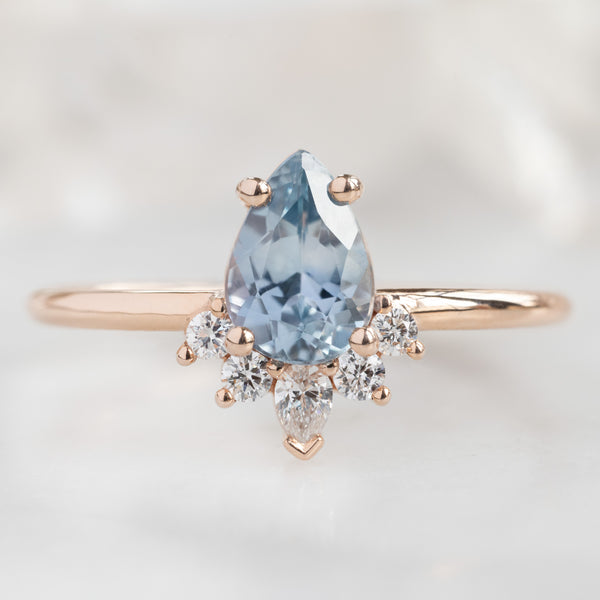 Alexis Russell  Engagement Rings The Aster Ring | Build Your Own Pear Blue Sapphire Engagement Ring