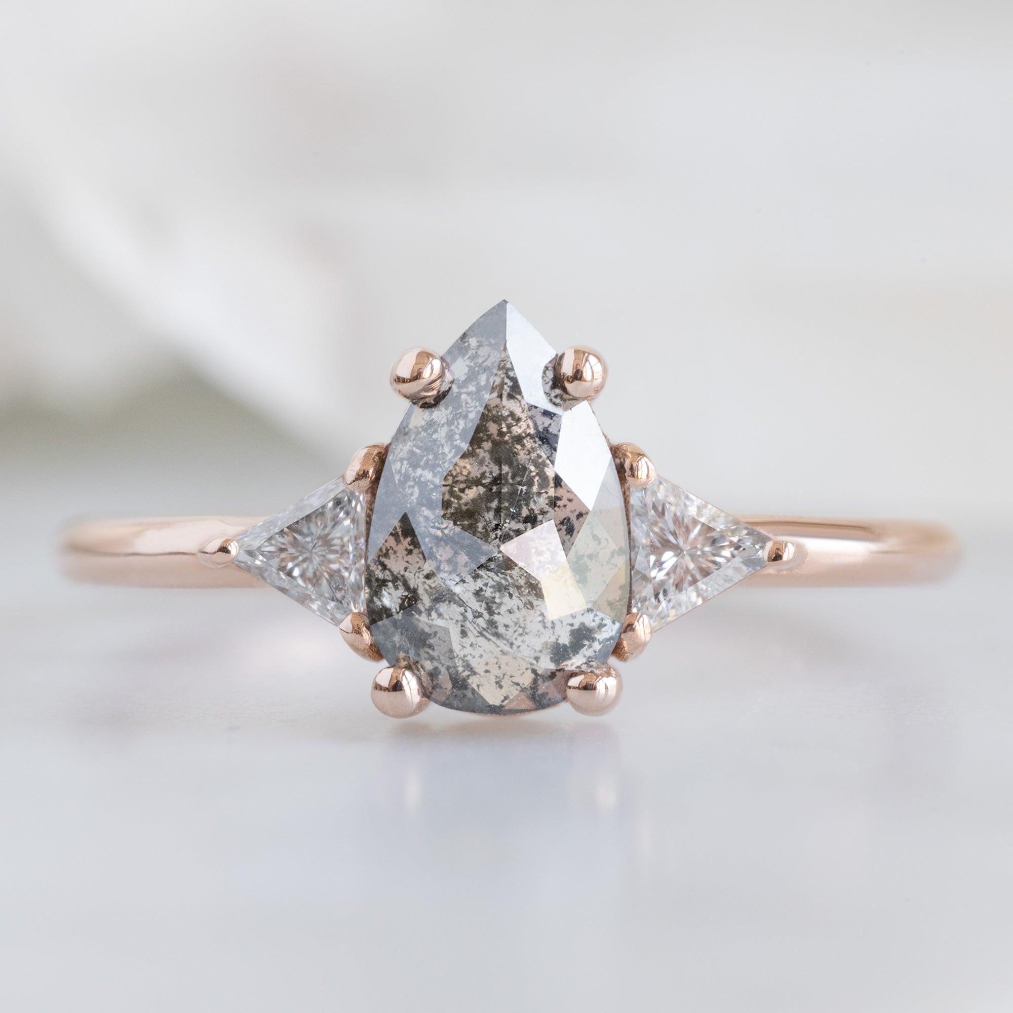 Alexis Russell  Engagement Rings The Jade Ring | Build Your Own Pear Salt and Pepper Diamond Engagement Ring