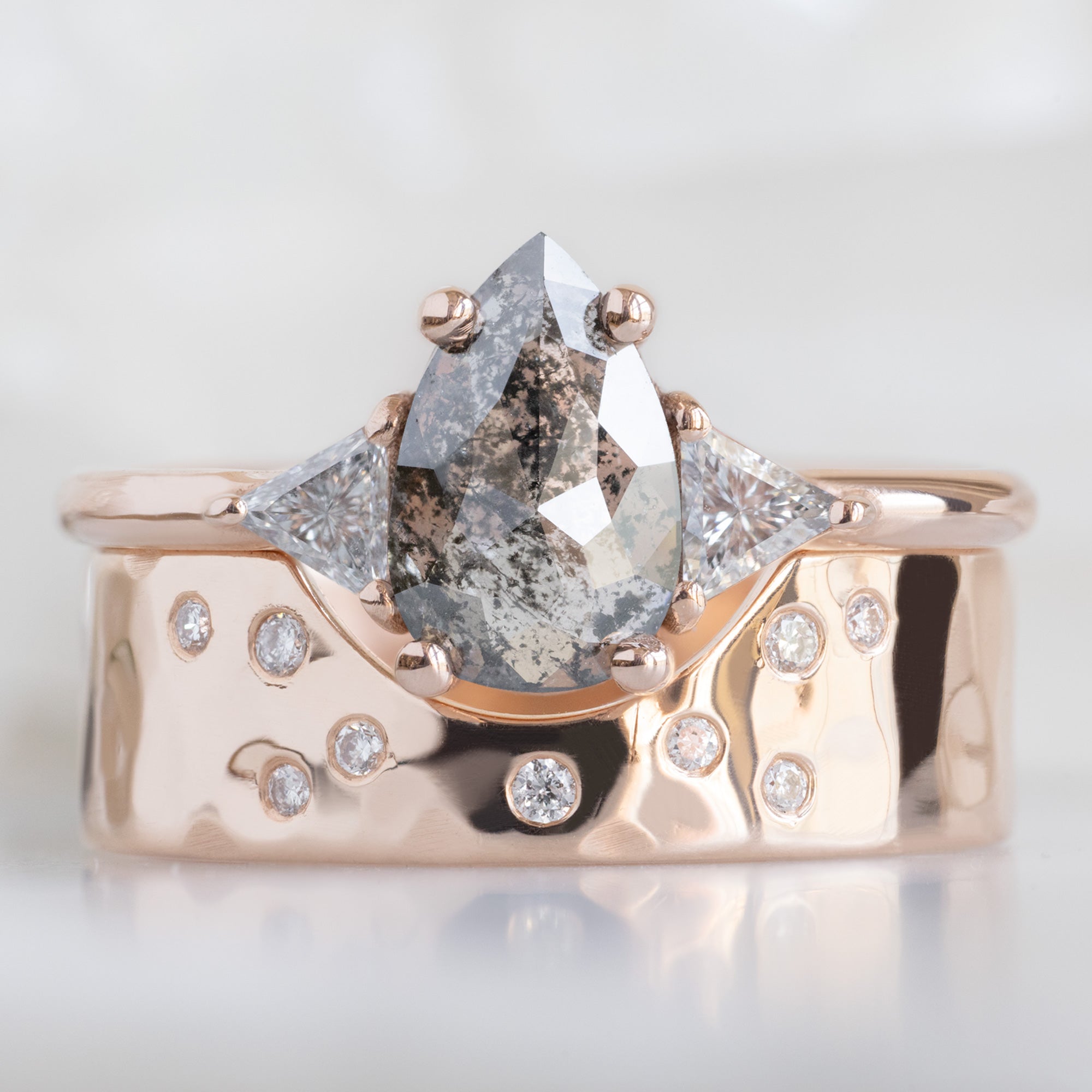 Alexis Russell  Engagement Rings The Jade Ring | Build Your Own Pear Salt and Pepper Diamond Engagement Ring
