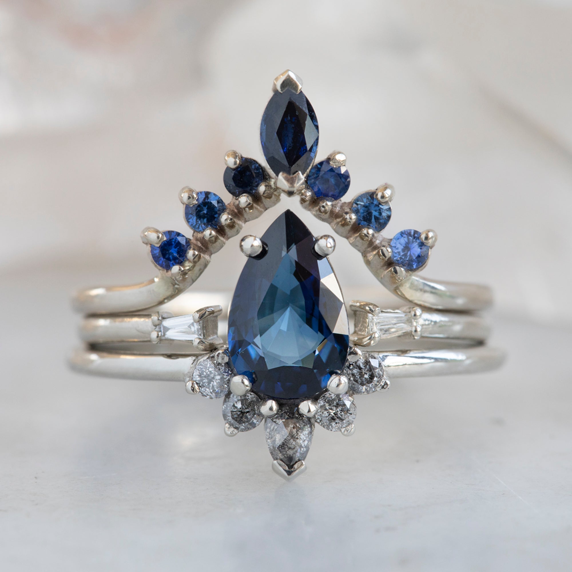 Alexis Russell  Engagement Rings The Aster Ring | Build Your Own Pear Sapphire Engagement Ring