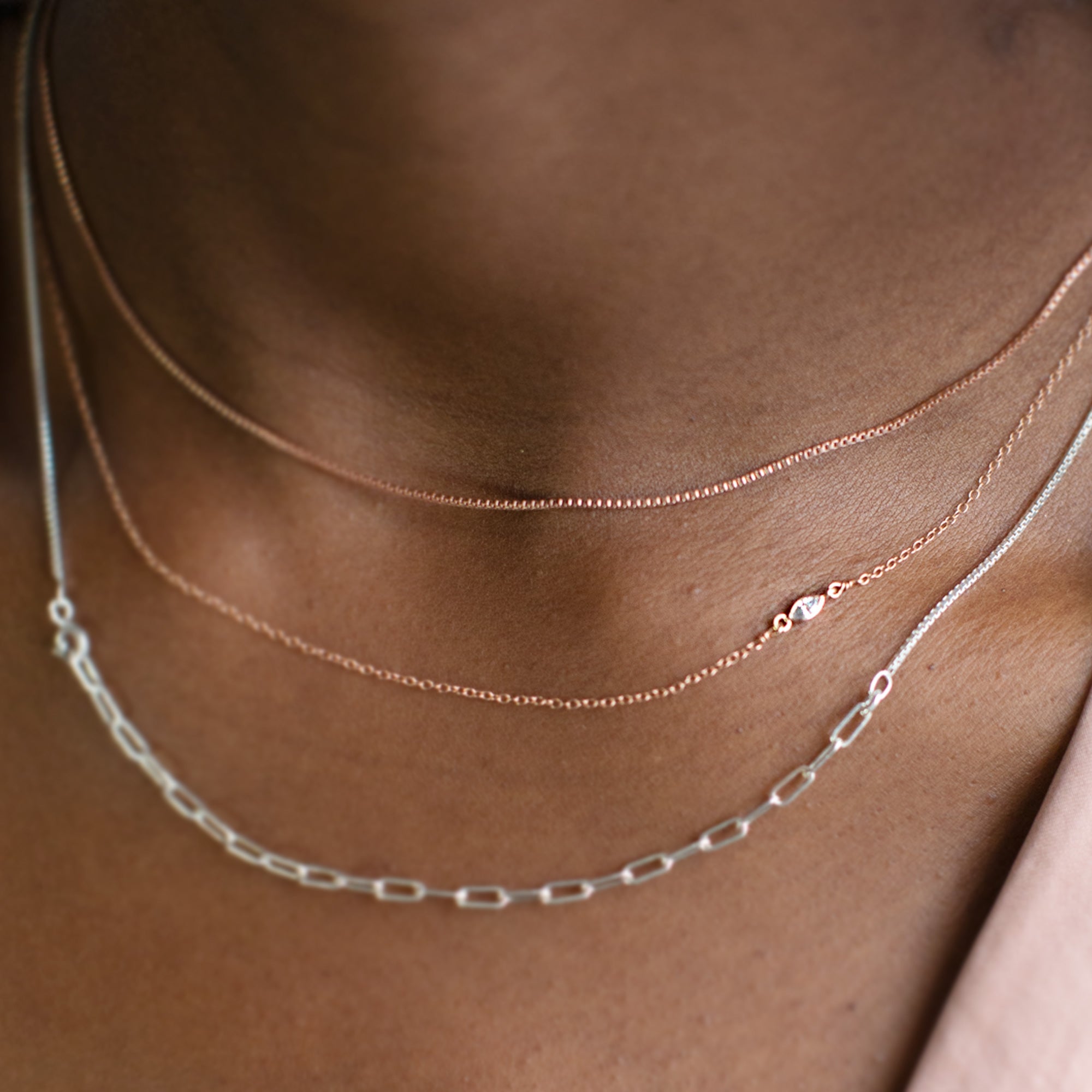 Alexis Russell Necklaces The Asymmetrical White Diamond Eye Necklace | Yellow, Rose or White Gold