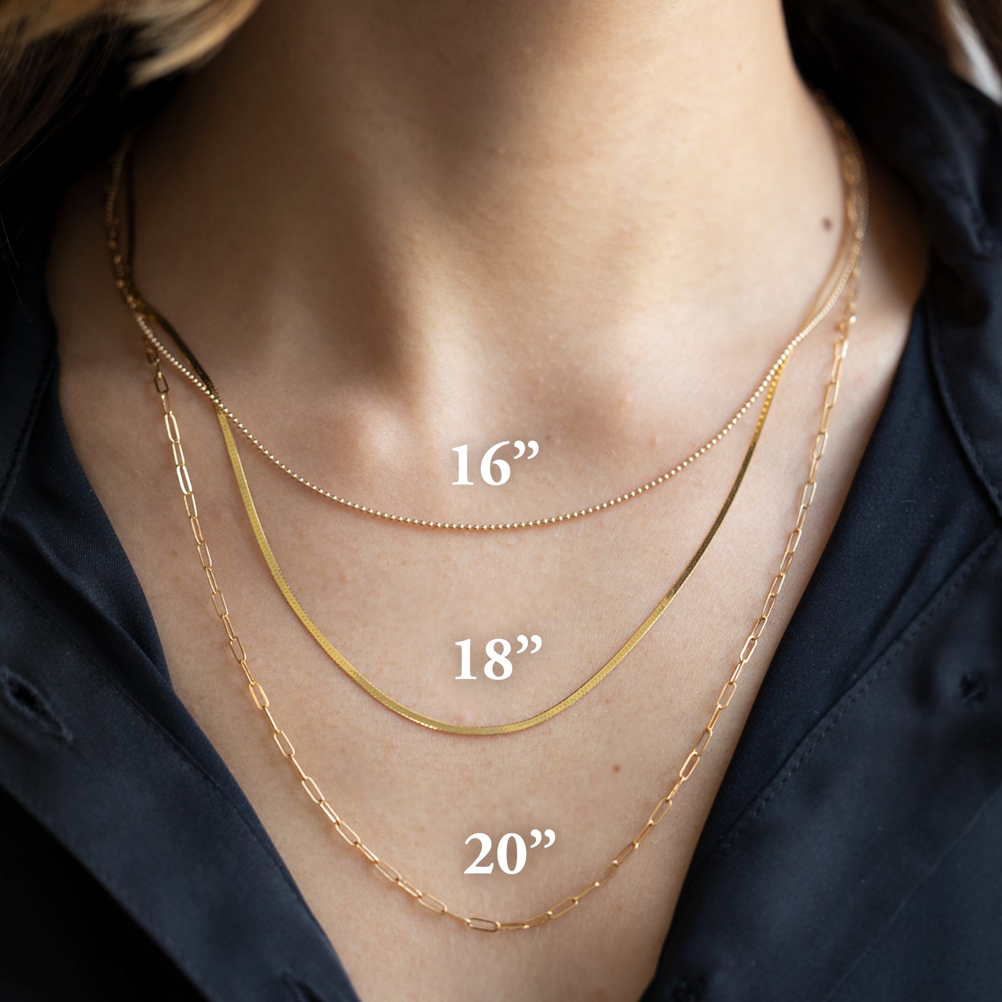 Alexis Russell Necklaces The Drawn Cable Link Chain Necklace | Yellow, Rose or White Gold